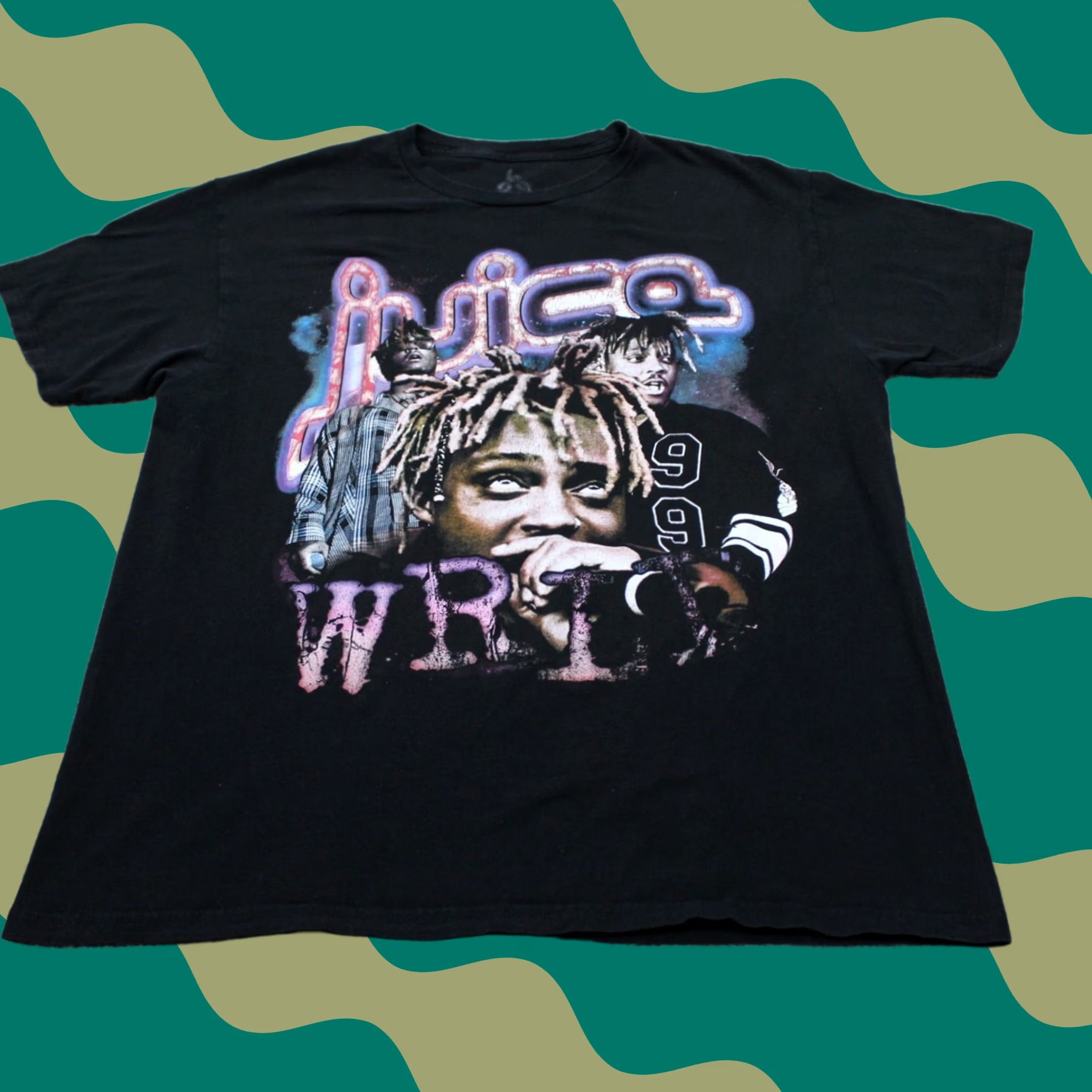 Vintage Juice Wrld 999 Shirt Mens Large Black Graphic 100% Cotton Short Sleeve Pullover Size US L / EU 52-54 / 3 - 1 Thumbnail