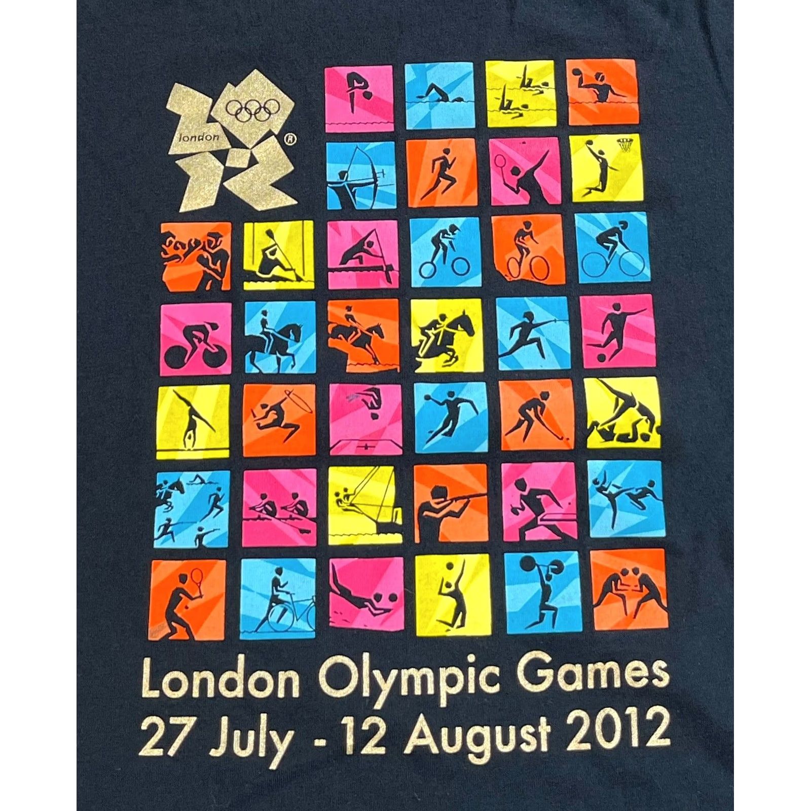 Adidas adidas T-Shirt Men Vintage London 2012 Olympic Games XL Black Cotton Crew Neck Short Sleeve Sports 2010-2019 Mens Size US XL / EU 56 / 4 - 3 Thumbnail