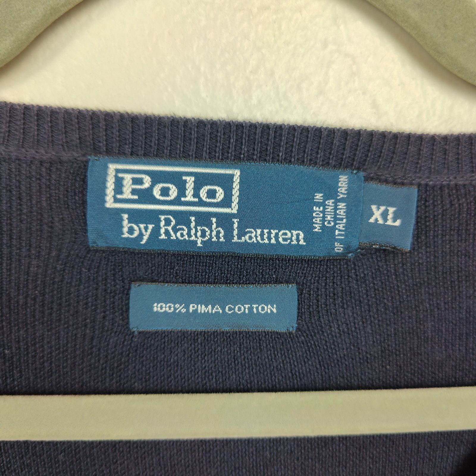Polo Ralph Lauren Vintage Polo Ralph Lauren Pima Cotton Sweater Mens XL Size US XL / EU 56 / 4 - 2 Thumbnail