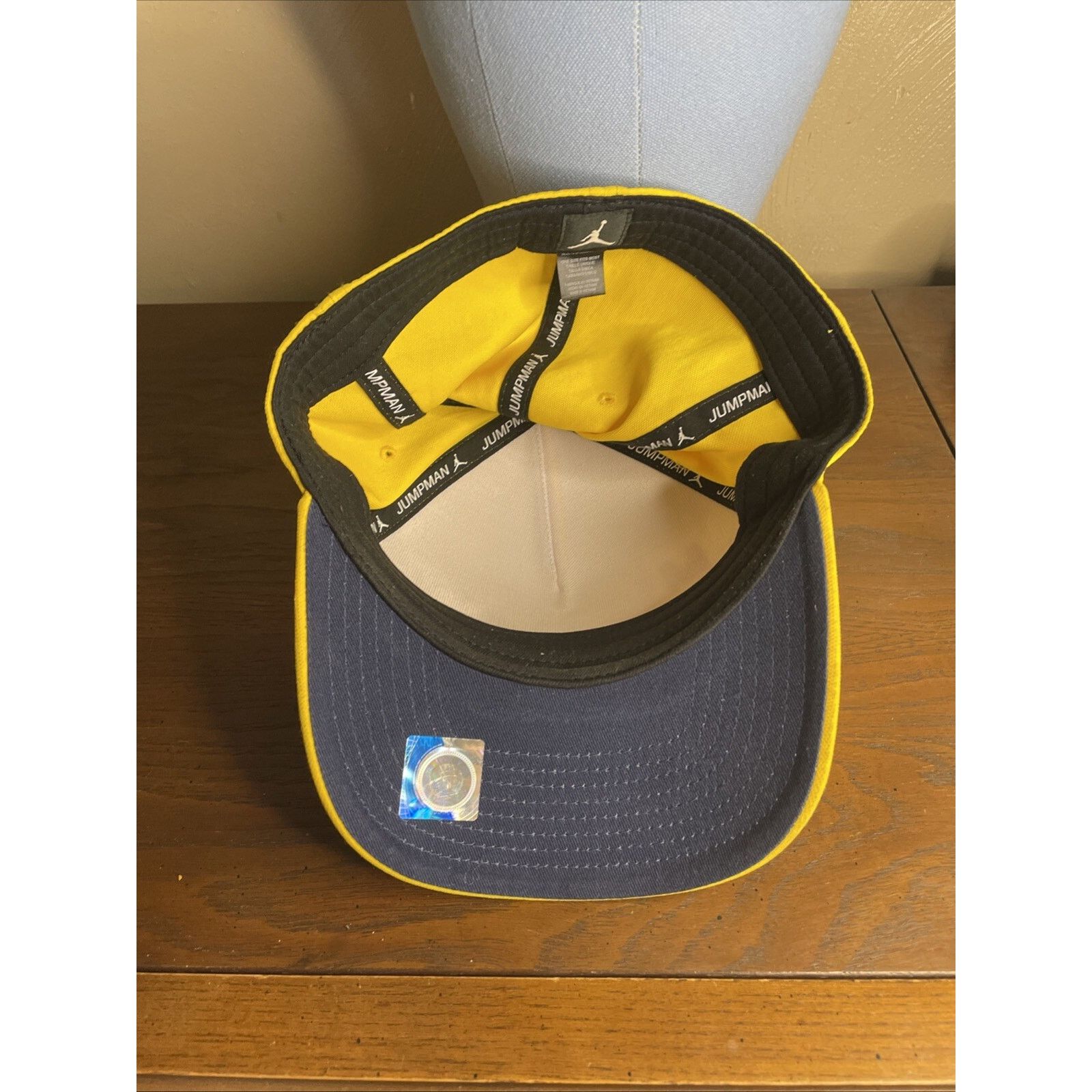 Jordan Brand Yellow & Blue Jordan Hat Michigan Wolverines Size OSFM Size ONE SIZE - 6 Thumbnail