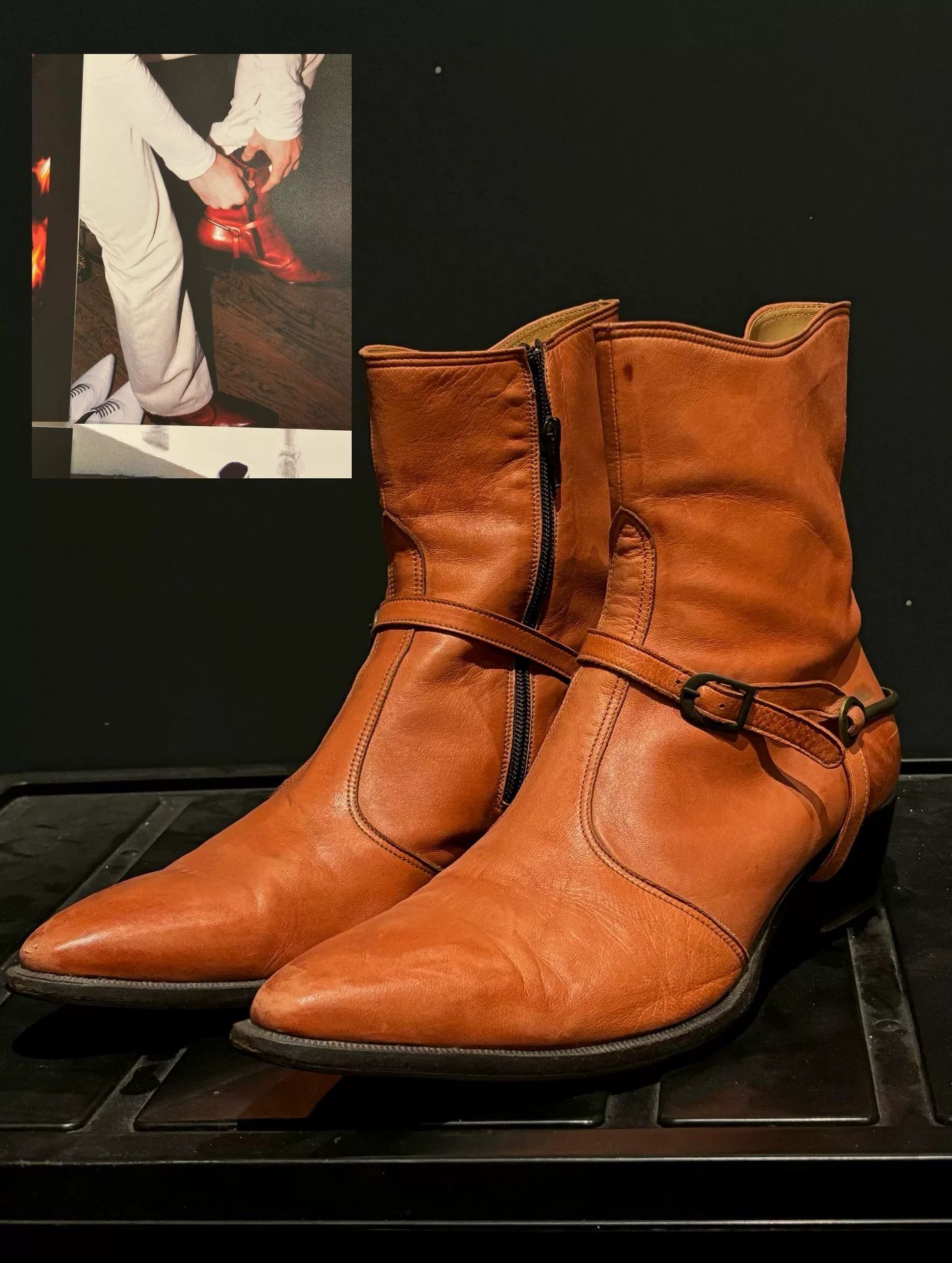 Maison Margiela maison martin margiela pointed toe denim boots Size US 10 / EU 43 - 1 Thumbnail