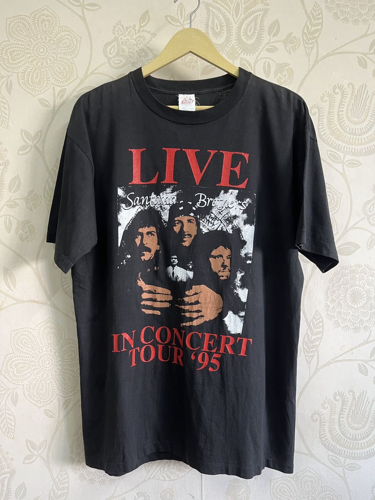 Band Tees × Vintage Rock Santana Brothers In Concert Tour 95 TShirt Size US L / EU 52-54 / 3 - 3 Thumbnail
