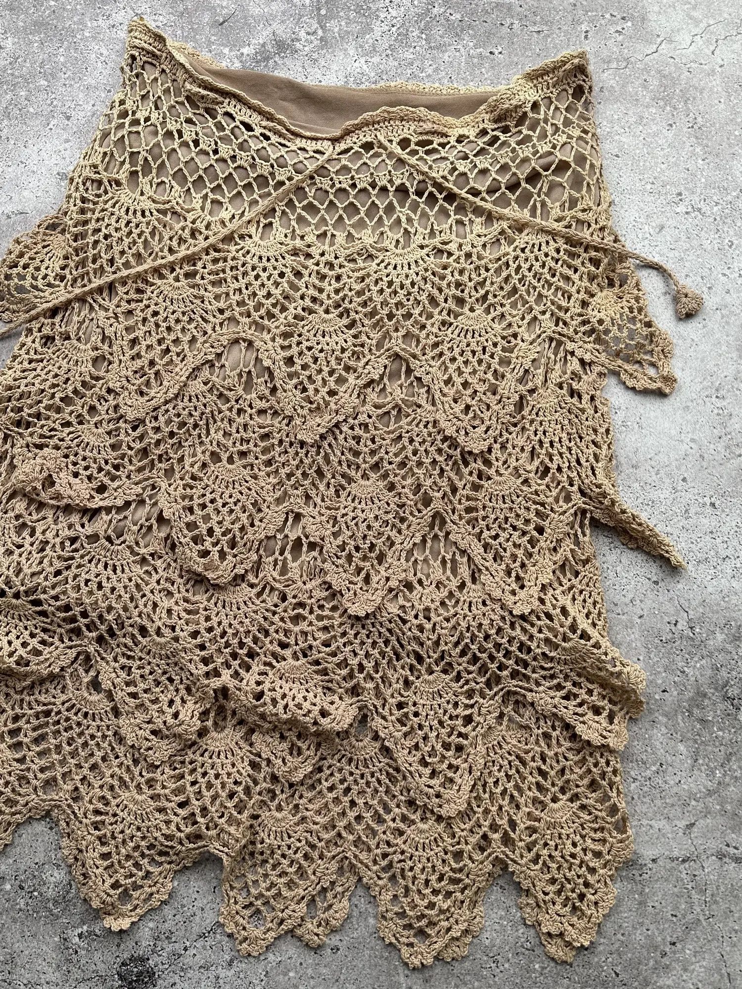 Vintage Vintage Knit Skirt C102(V160) Size 28" / US 6 / IT 42 - 3 Thumbnail