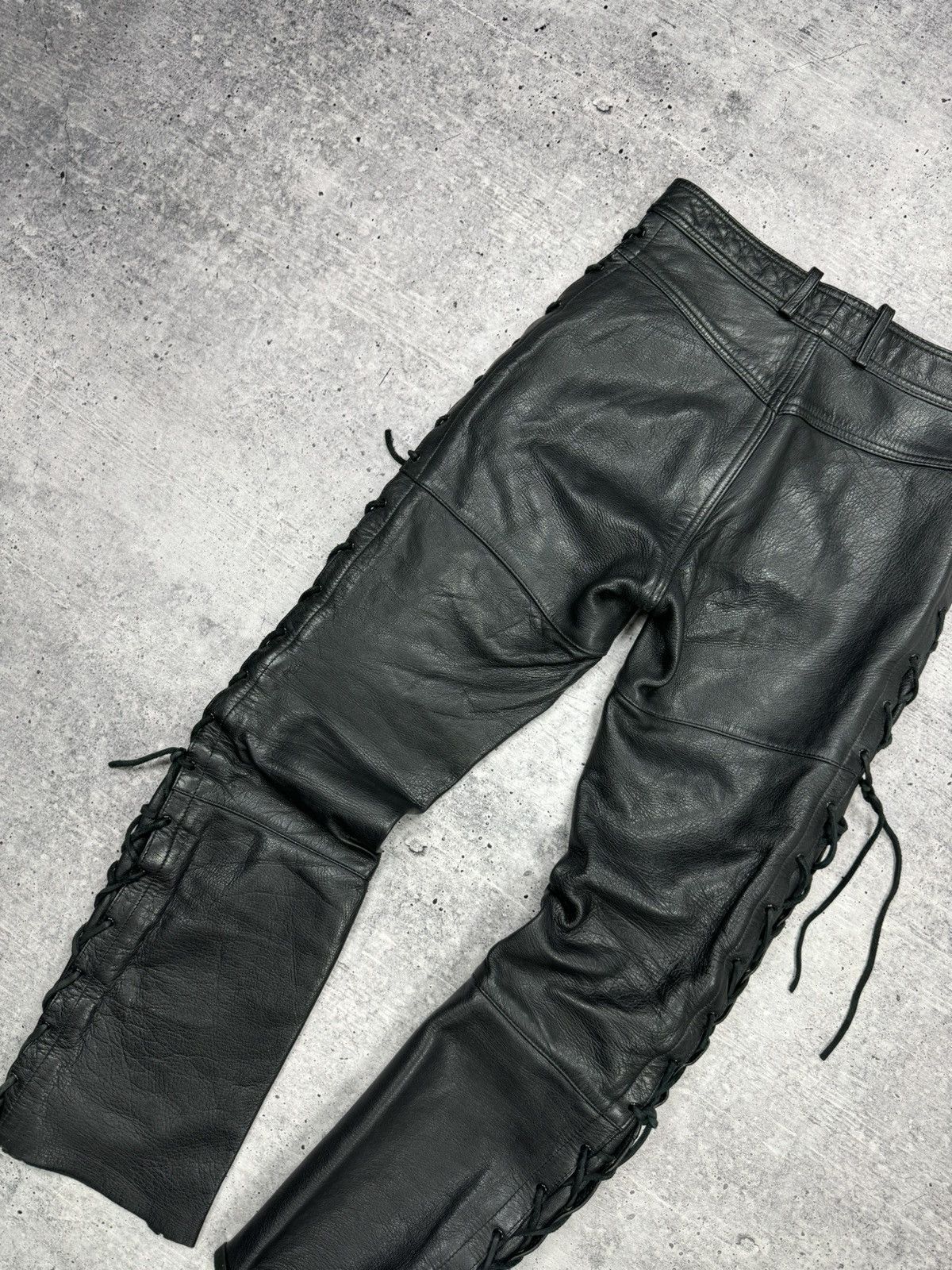 Genuine Leather Vintage 90’s Y2K Style Casual Cowboy Genuine Leather Pants Size US 30 / EU 46 - 21 Thumbnail