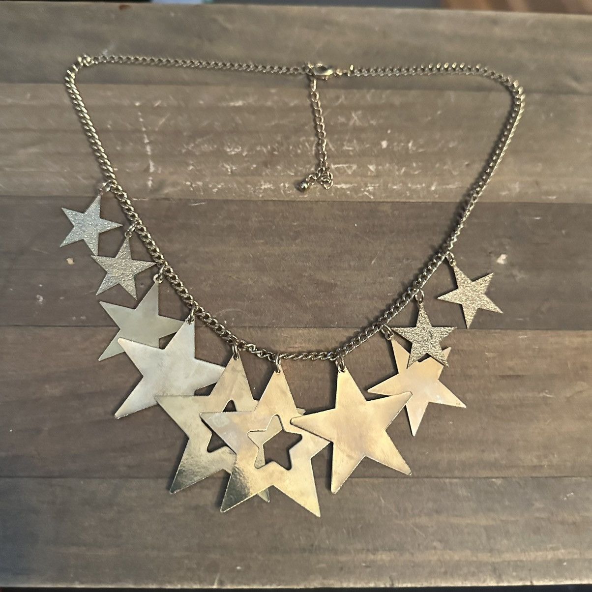 Other Reversible gold tone brown and green stars dangle necklace Size ONE SIZE - 5 Thumbnail
