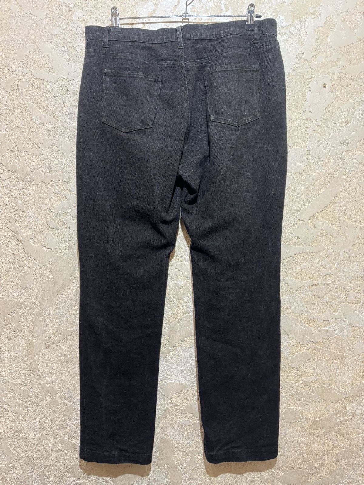 Revenge Embroidered Denim Jeans Black/White