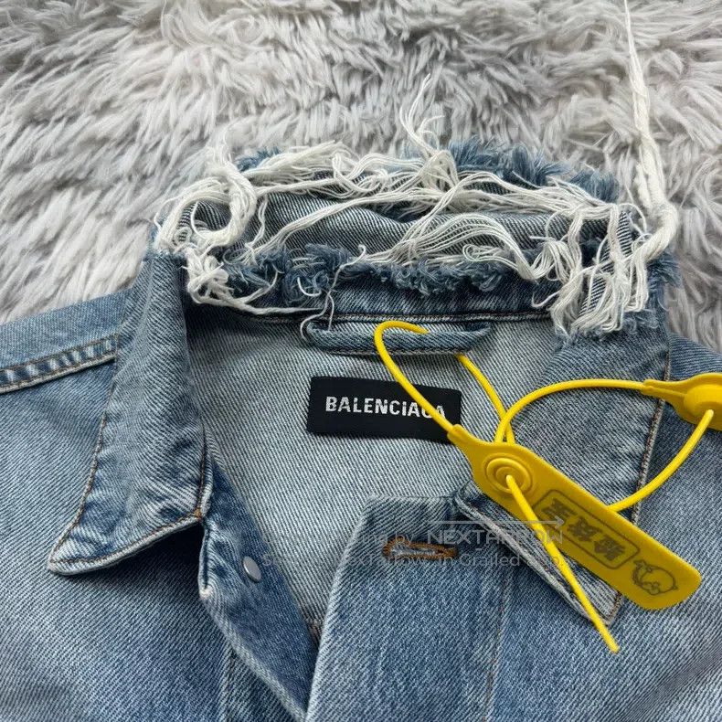Balenciaga Balenciaga Wheat ear environmental protection denim jacket Size US M / EU 48-50 / 2 - 2 Thumbnail