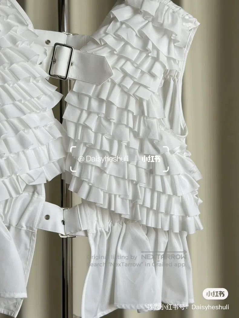 Comme des Garcons Comme Des Garcons White lace vest Size S / US 4 / IT 40 - 3 Thumbnail