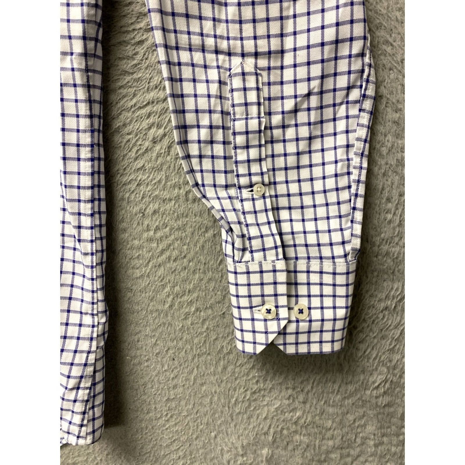 Neiman Marcus VINTAGE Neiman Marcus Button Shirt Mens Medium Blue Check Long Sleeve /0832 Size US M / EU 48-50 / 2 - 6 Thumbnail