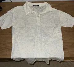 Other White Knit Polo Shirt Size US L / EU 52-54 / 3 - 2 Thumbnail