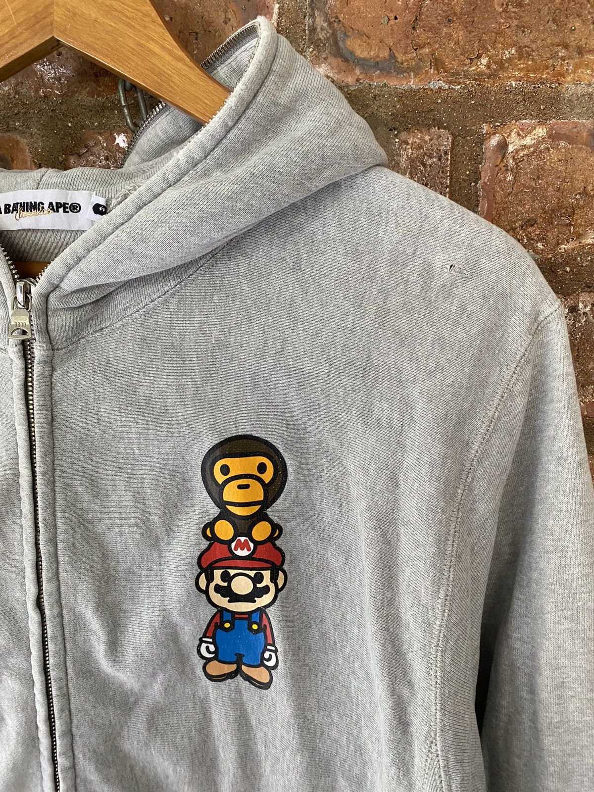 Bape Bape x Nintendo Mario Baby Milo Full Zip Hoodie Size US M / EU 48-50 / 2 - 6 Thumbnail