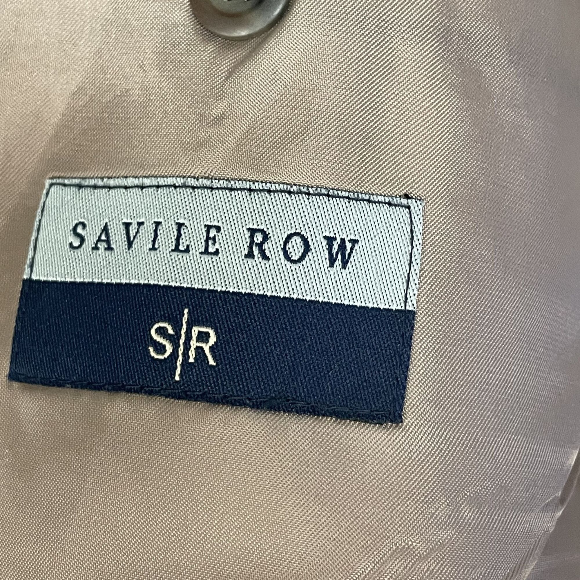 Savile Row Savile Row Gray Check Sport Coat 100% SILK Jacket 3 Btn Size 44R - 10 Thumbnail