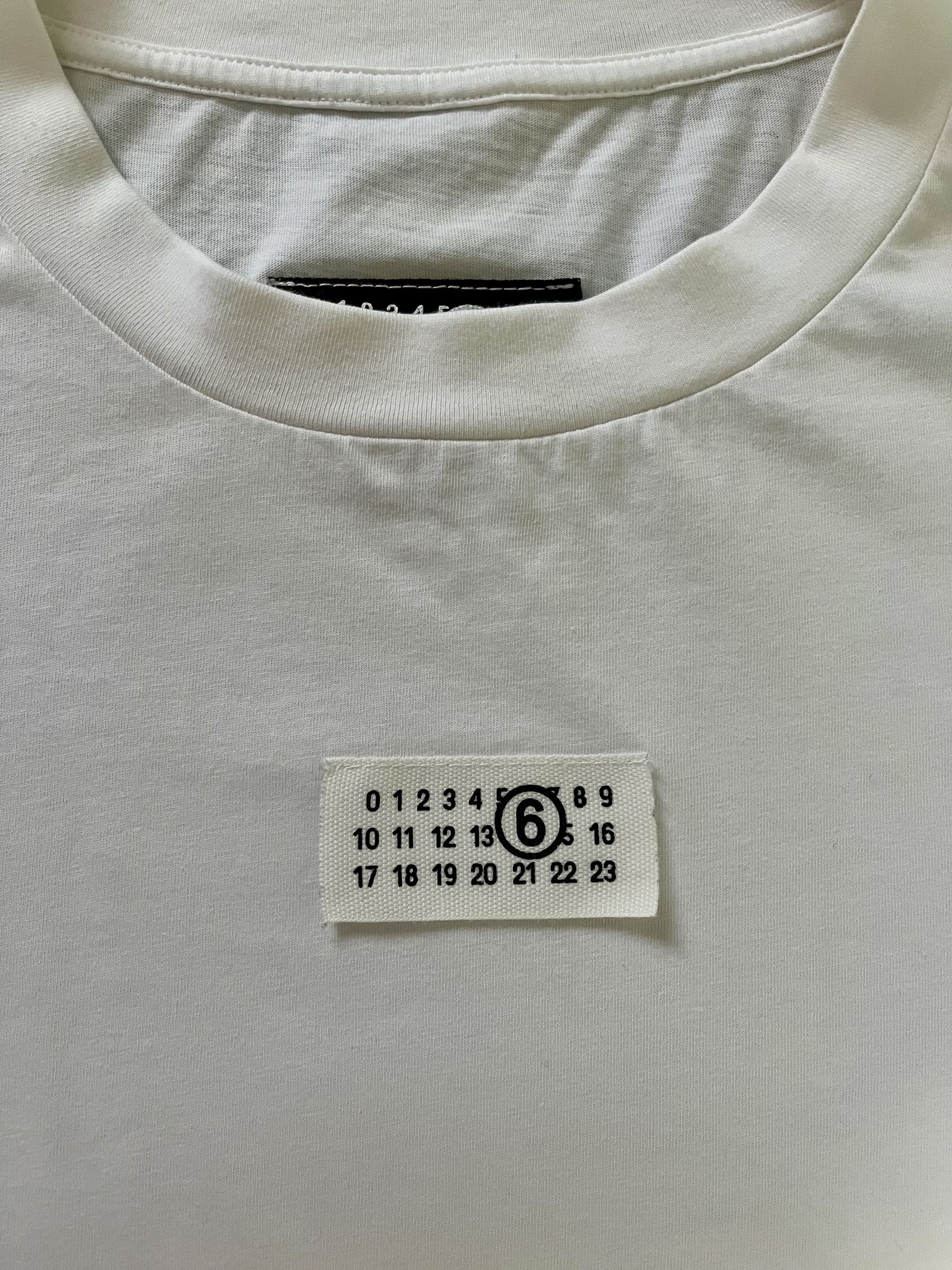 Maison Margiela MM6 Maison Margiela Cotton White T-shirt Size US M / EU 48-50 / 2 - 5 Thumbnail