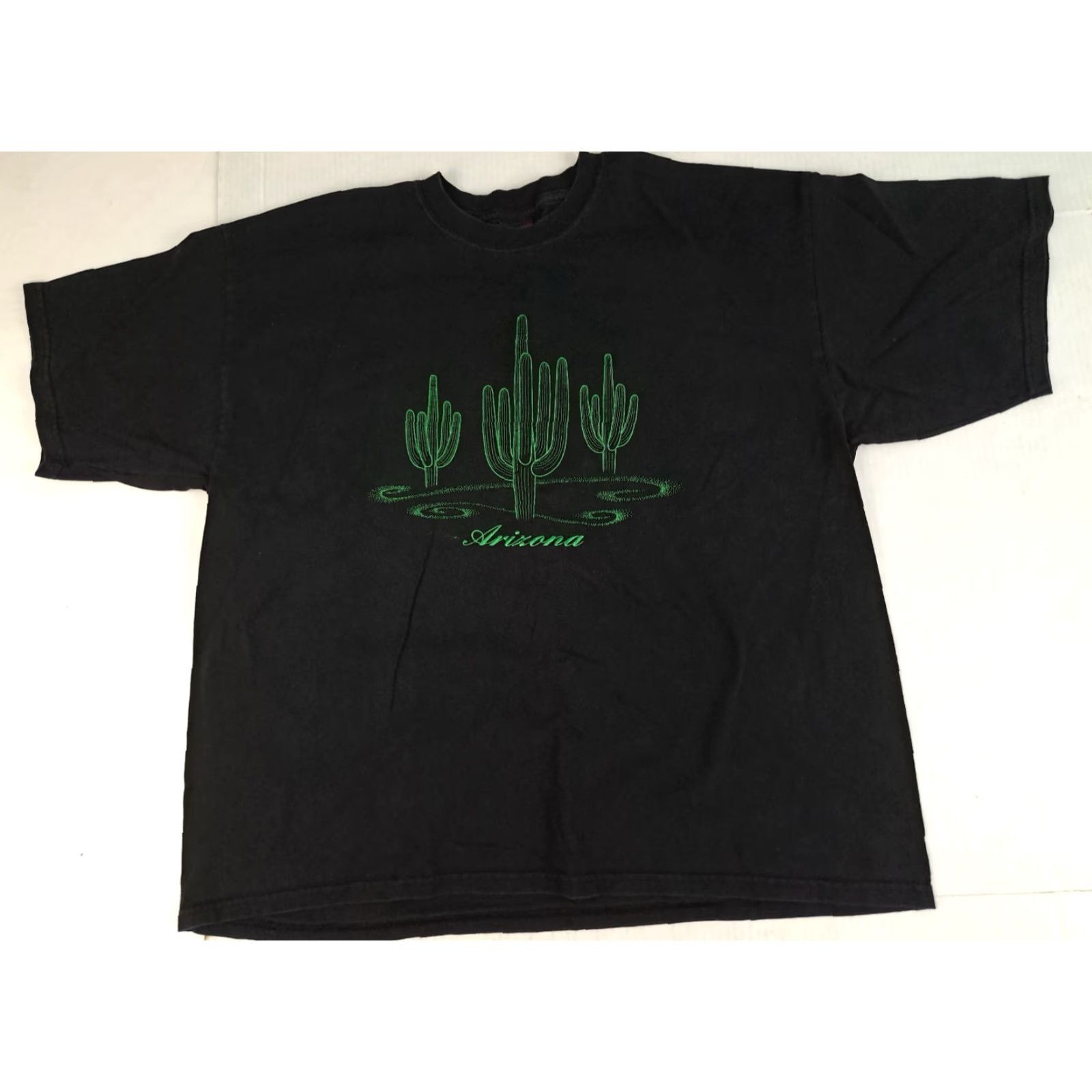 Vintage VINTAGE Sportex T-Shirt Desert Cactus Embroidered 90s Black 2XL USA Made Adults Unisex Shirt Men Women Mens Womens Size US XXL / EU 58 / 5 - 2 Thumbnail