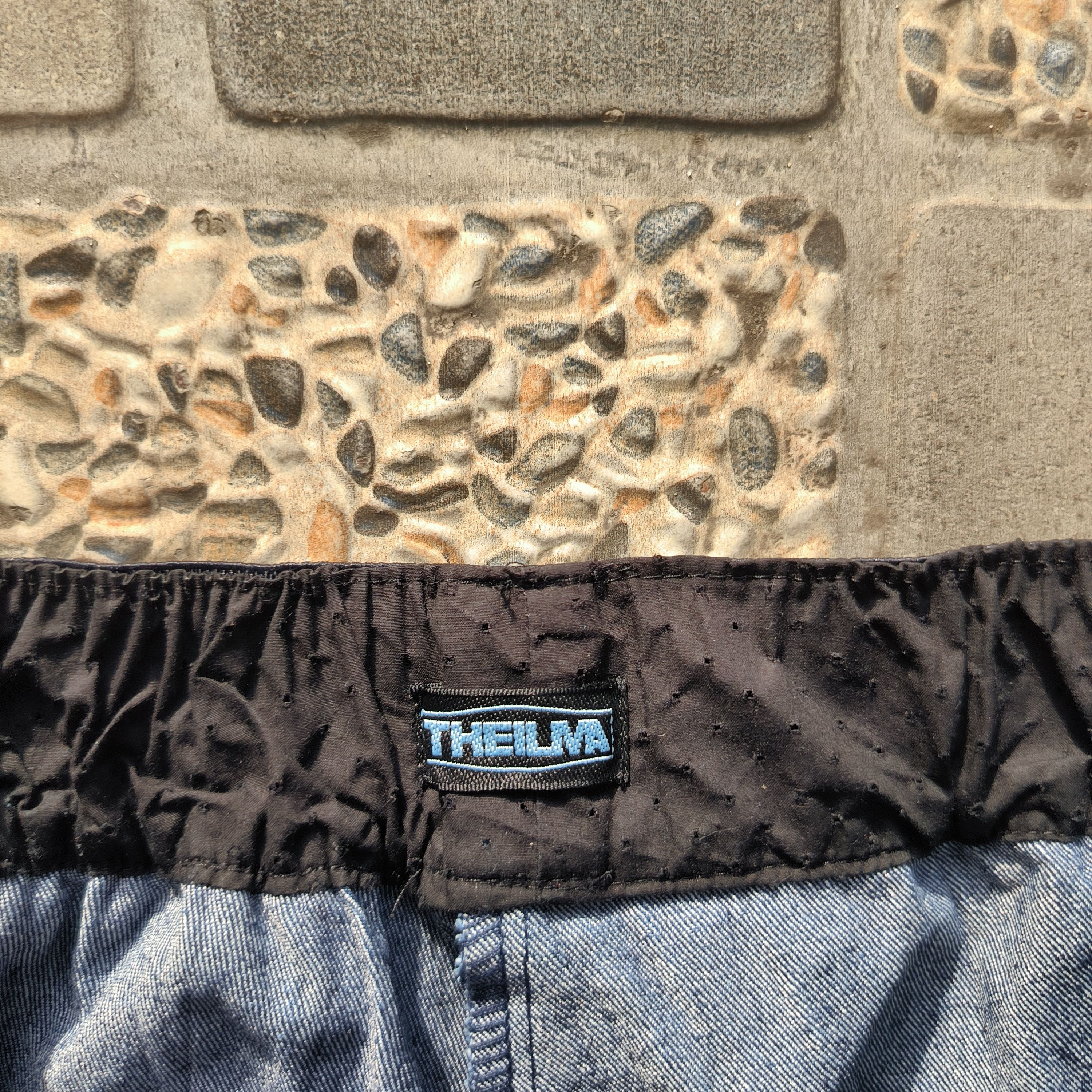 Japanese Brand THEILMA Denim Hybrid Wide Pants Size 24" / US 00 / IT 34 - 4 Thumbnail