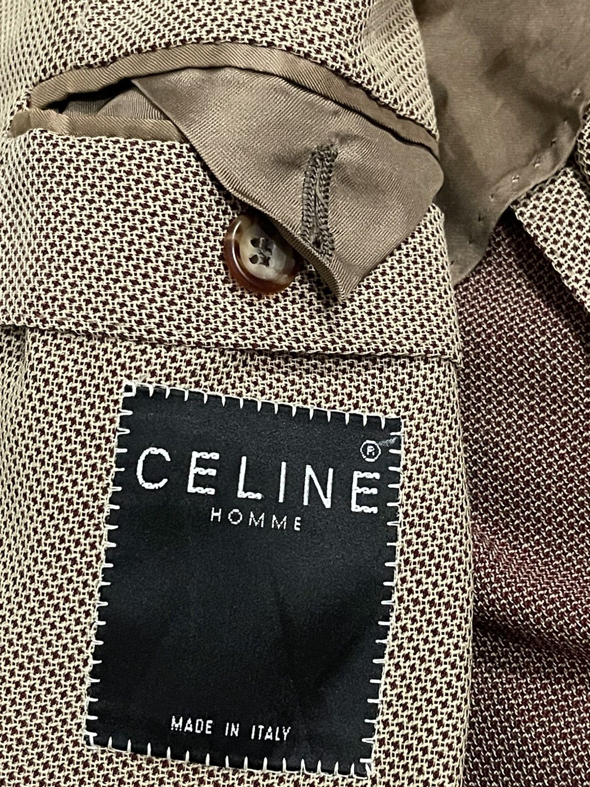 Celine Vintage Celine Homme Coat Blazer Size 42R - 15 Thumbnail