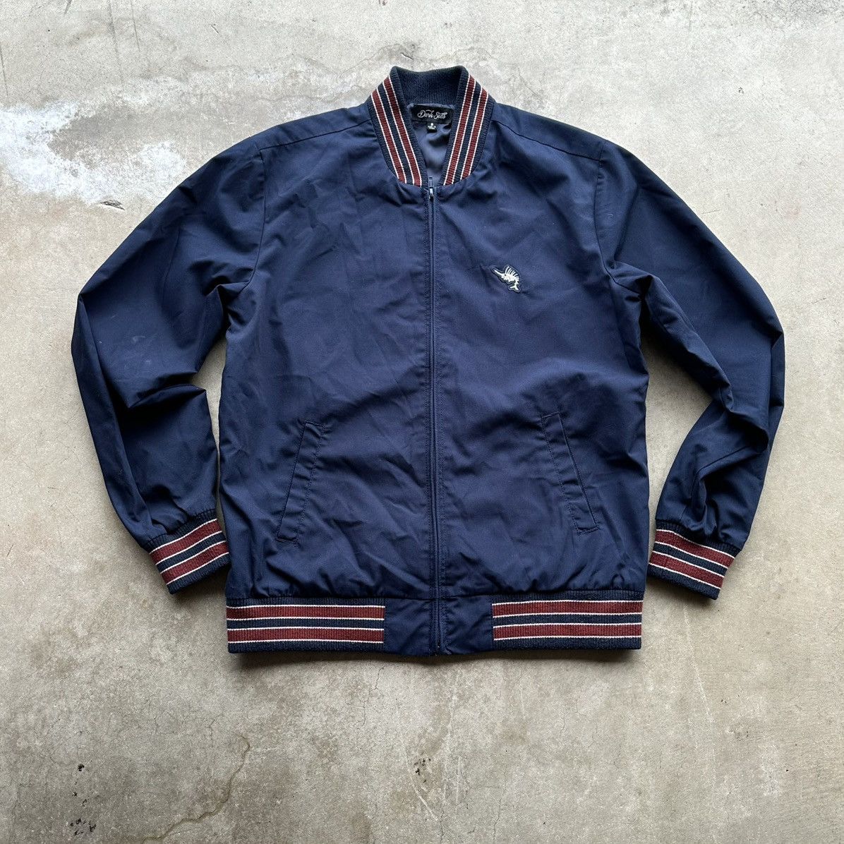 Dark Seas Division Dark Seas Varsity Jacket Men Size Small Zip Up Navy Baseball Size US S / EU 44-46 / 1 - 1 Thumbnail