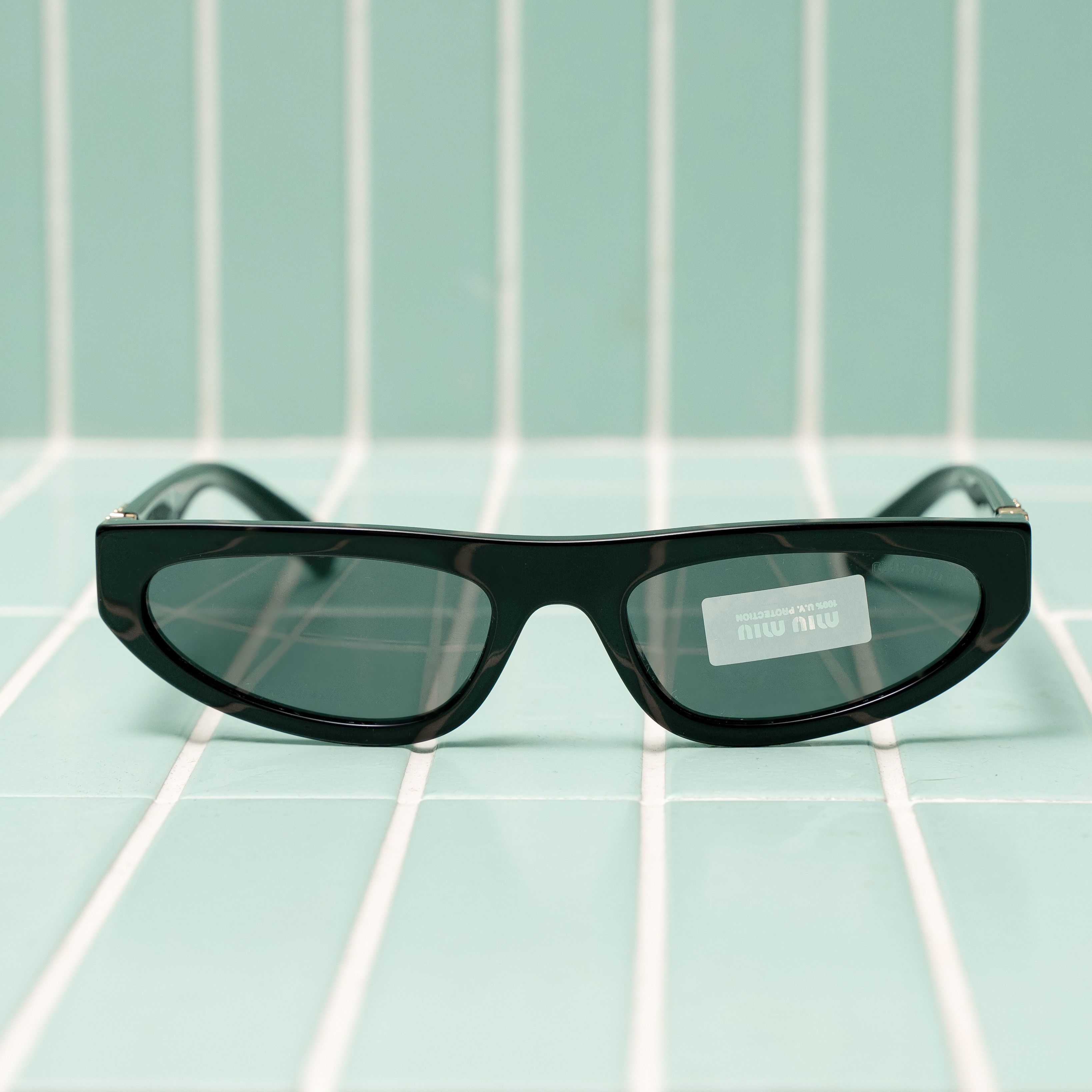 Miu Miu MIU MIU MU 07ZS 1AB5S0 Sunglasses BLACK Size ONE SIZE - 4 Thumbnail