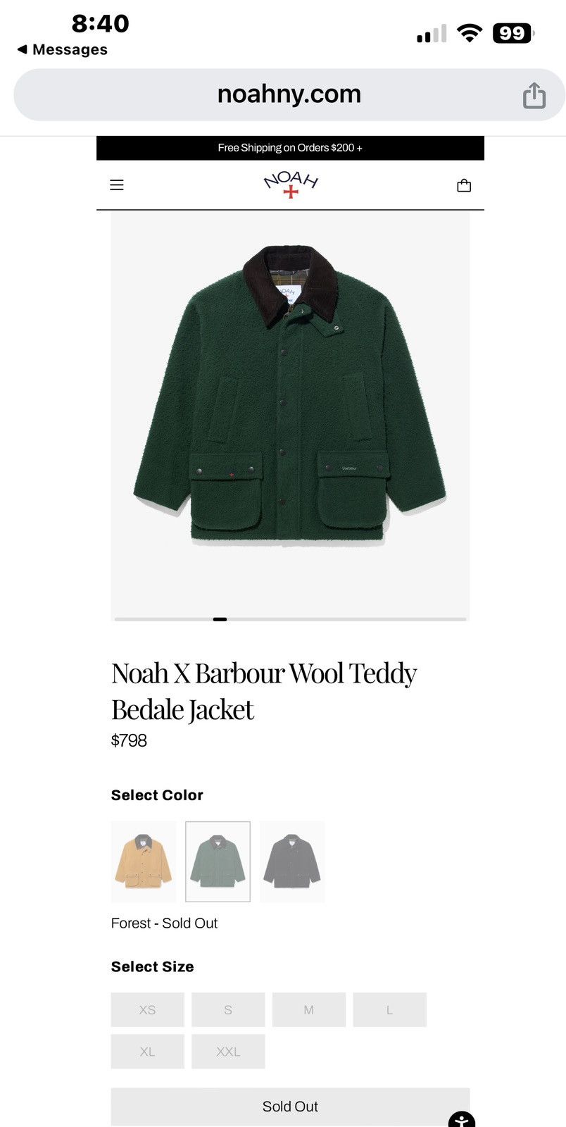 Barbour × Noah Noah X Barbour Wool Teddy Bedale Jacket Size US L / EU 52-54 / 3 - 14 Thumbnail