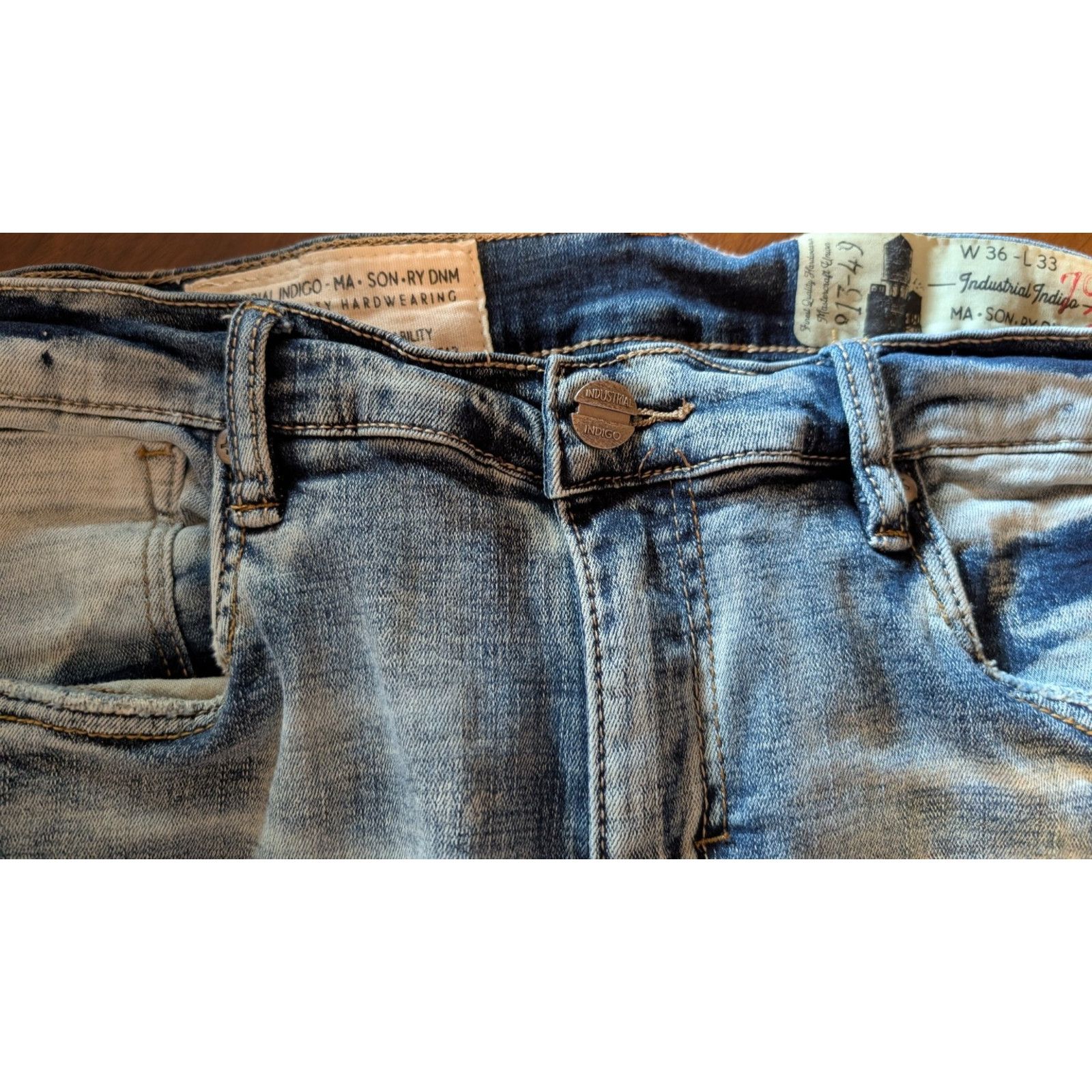 Other Men's Jeans Y2K Grunge Size 36x33 Patch Skate Street Size US 36 / EU 52 - 6 Thumbnail