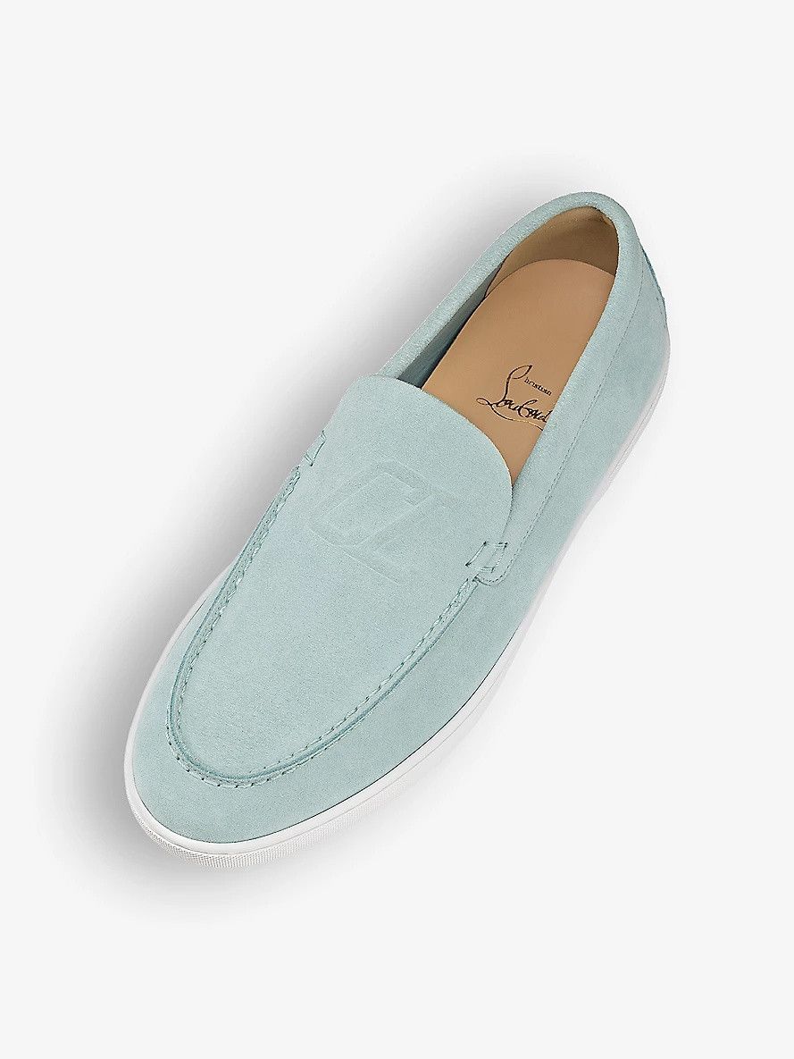 Christian Louboutin o1s1wg110425 Varsiboat Flat in Iceberg Size US 10 / EU 43 - 2 Thumbnail