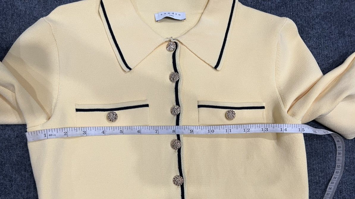 Sandro Sandro paris jansys cropped cardigan Size ONE SIZE - 12 Thumbnail