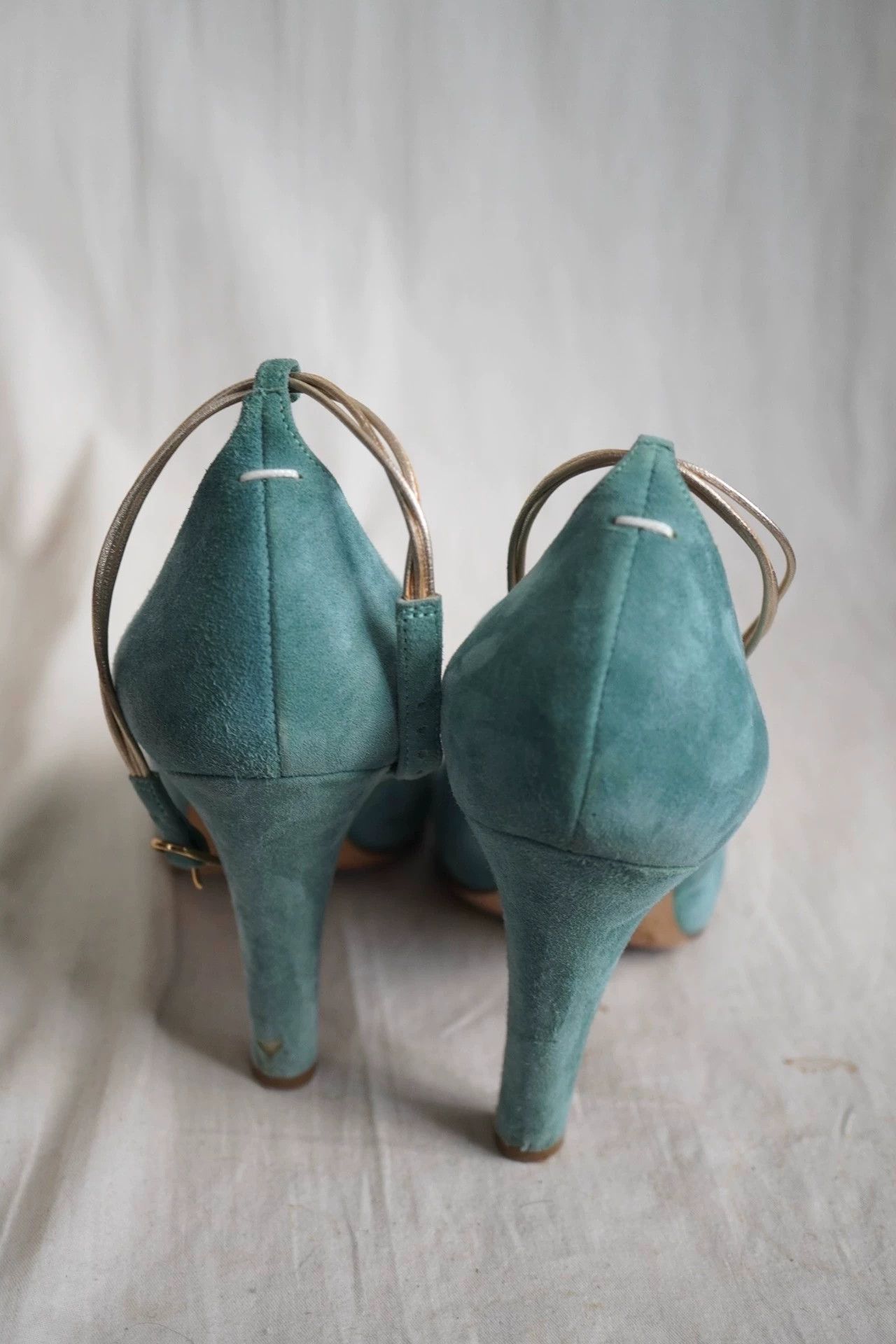 Other MMM 2000s Aqua Suede High Heel 37 Size US 6.5 / IT 36.5 - 4 Thumbnail