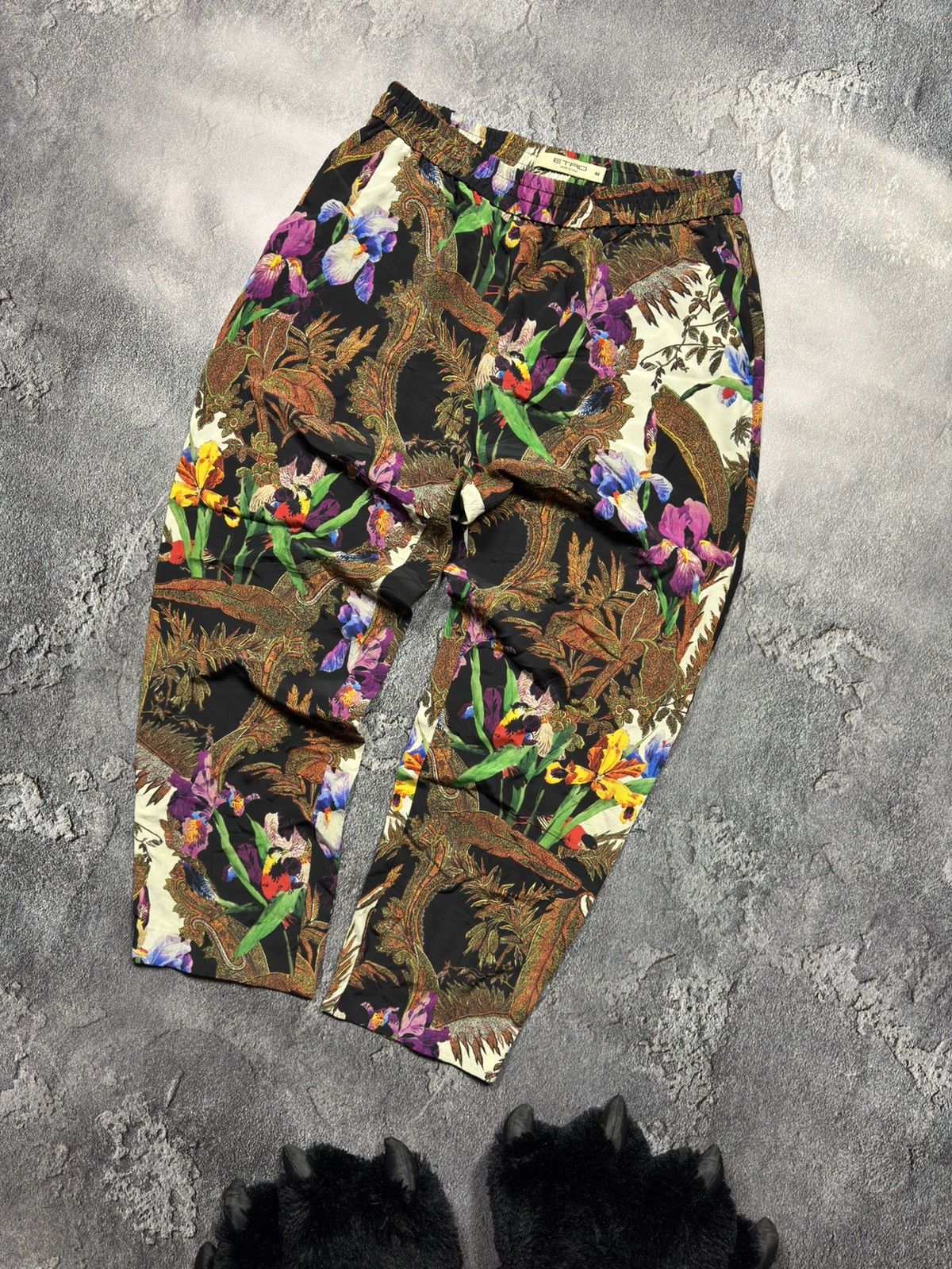Etro ERTO Floral Pattern Pants Size 28" / US 6 / IT 42 - 1 Thumbnail