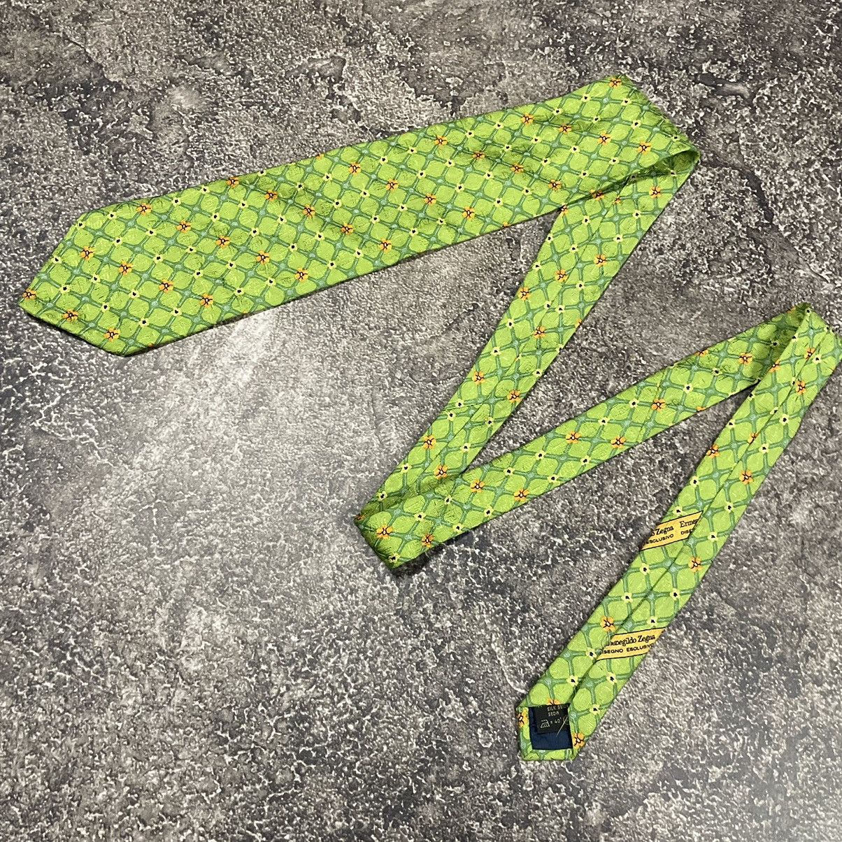 Ermenegildo Zegna × Vintage Rare Ermenedildo Zegna Tie Luxury 90’s Size ONE SIZE - 2 Thumbnail