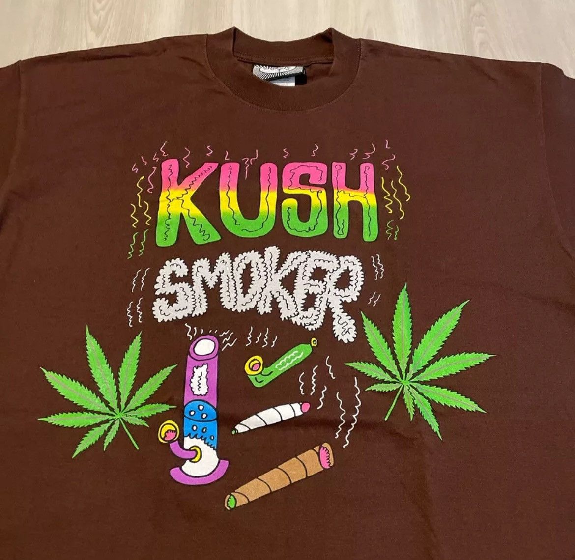 Rap Tees × Vintage Vintage Y2K Algierz Kush Smoker Raptee Mens 2XL Size US XXL / EU 58 / 5 - 1 Thumbnail