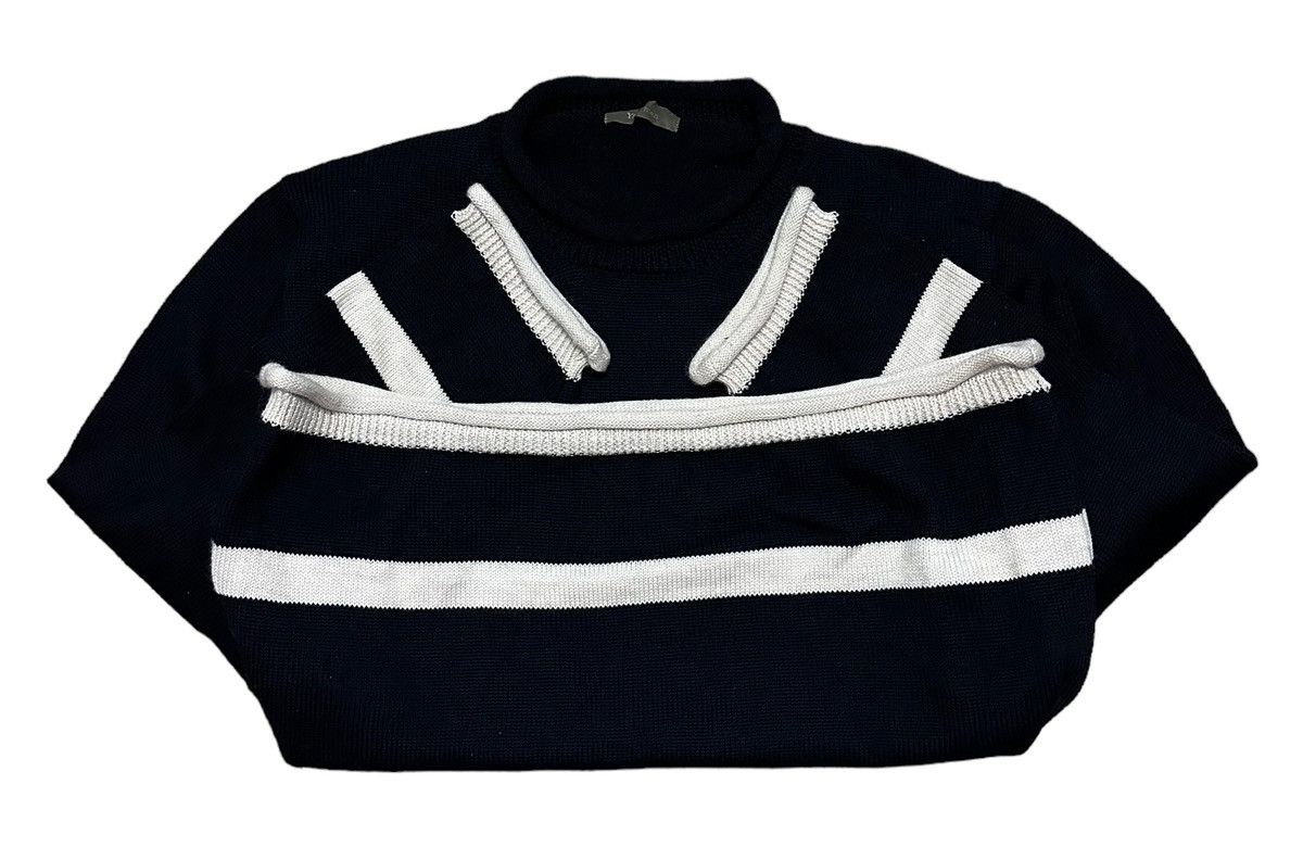 Japanese Brand × Y's for Men × Yohji Yamamoto 🇯🇵 Iconic Y's for men Stripes Knitwear Yohji Yamamoto Size US M / EU 48-50 / 2 - 2 Thumbnail