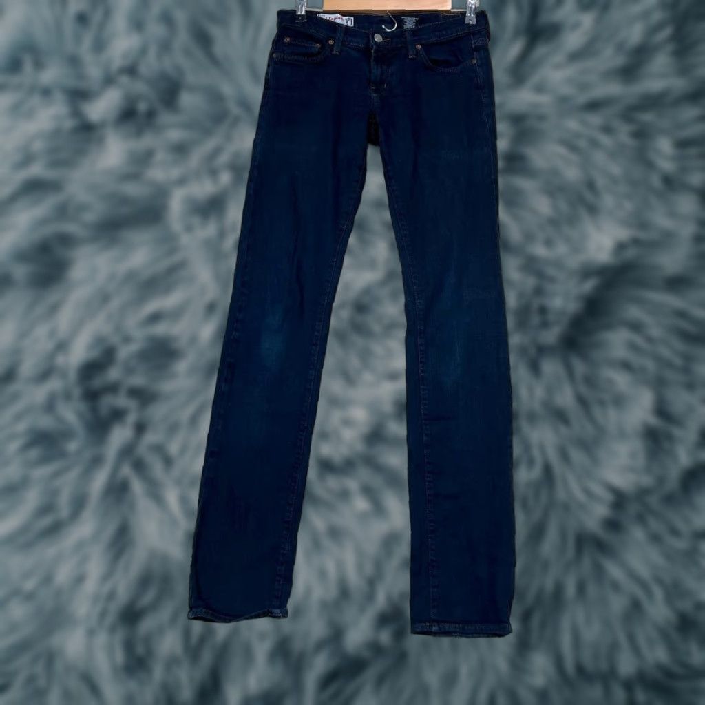 Vintage VINTAGE Red Engine Jeans Style 114 Women 28 Blue Denim Cotton Spandex 5-Pocket Zip Button USA Modern Slim Regular Union Made in USA Size 28" / US 6 / IT 42 - 1 Thumbnail