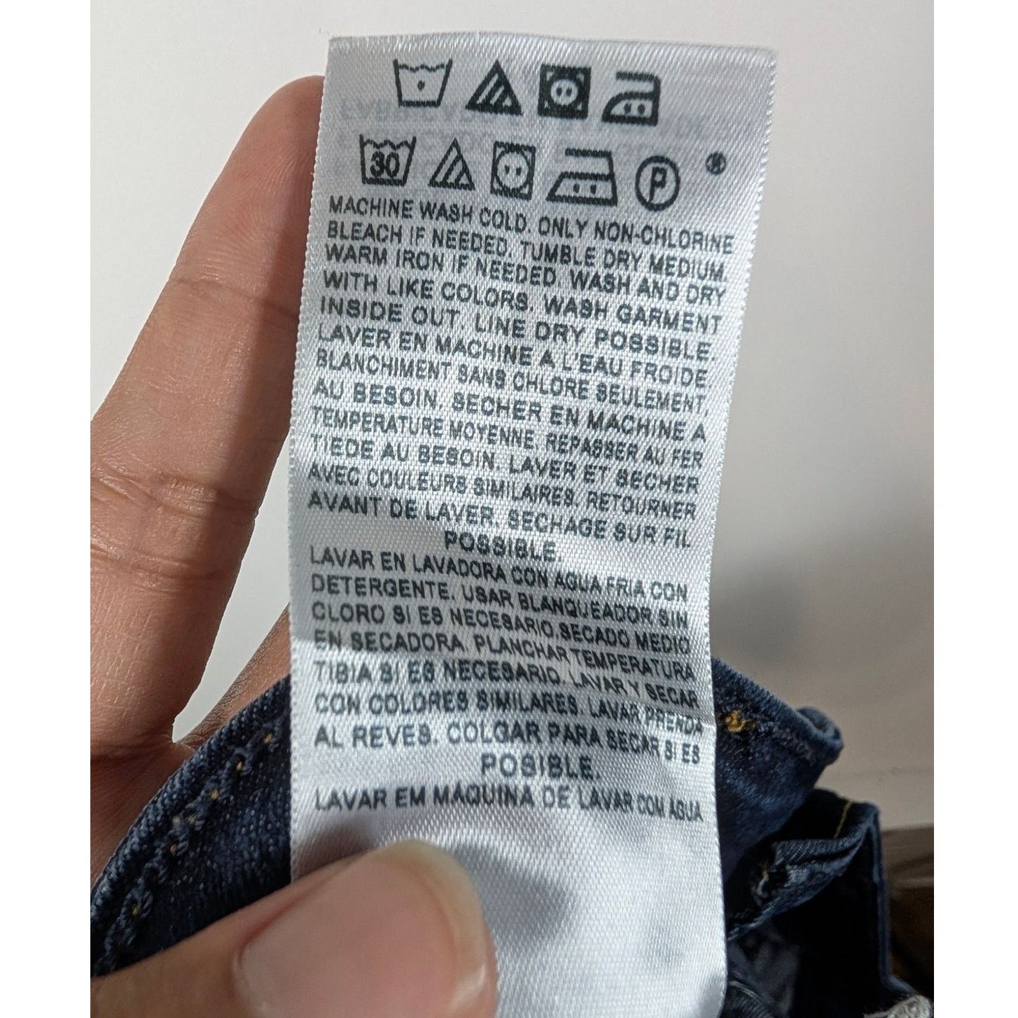 Levi's evi’s Denizen Modern Skinny Jeans Dark Wash Women’s Size 14M Size 36" / US 14 / IT 50 - 6 Thumbnail