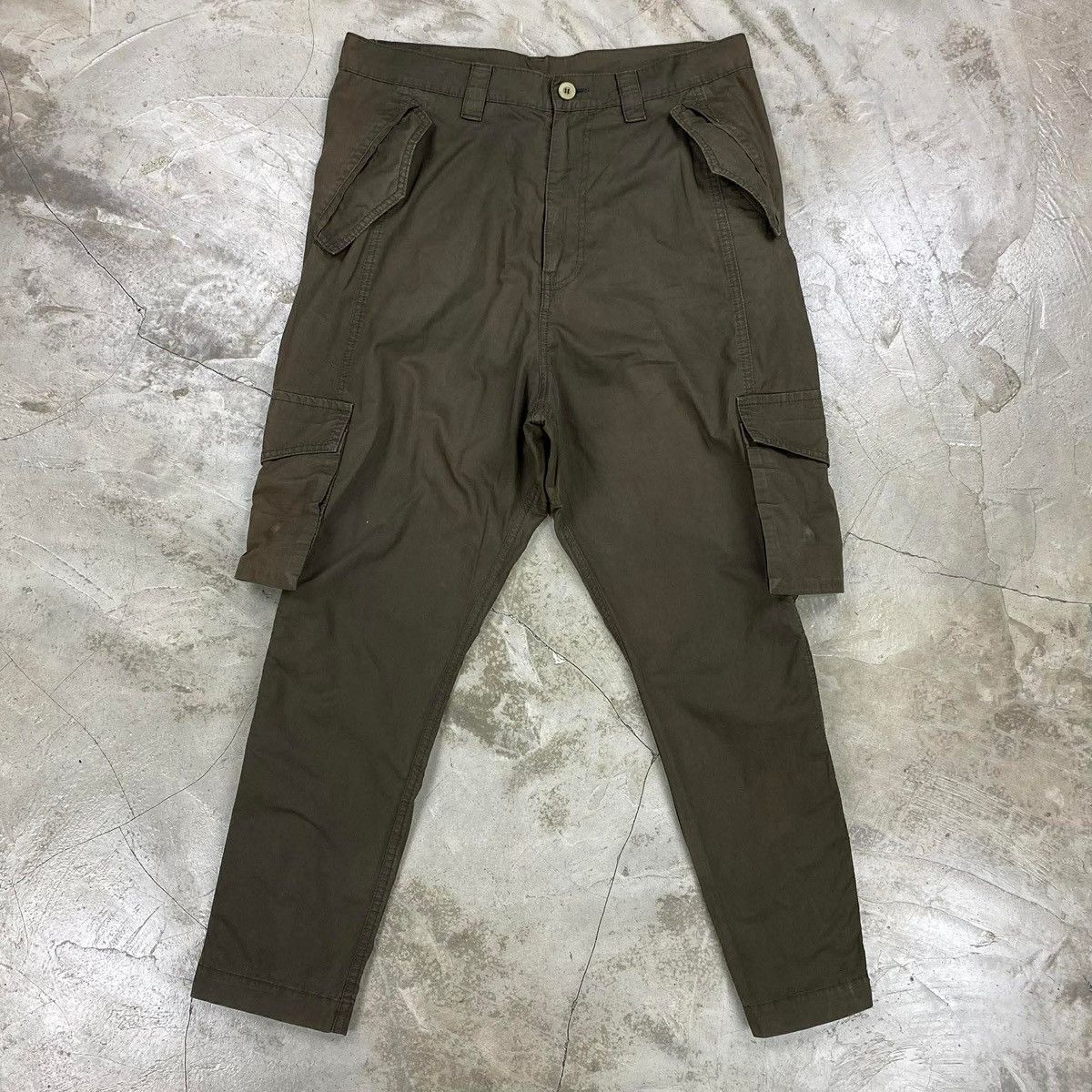 Final Home Survival Early 2000s Side Snap Cargo Pants Size US 34 / EU 50 - 2 Thumbnail