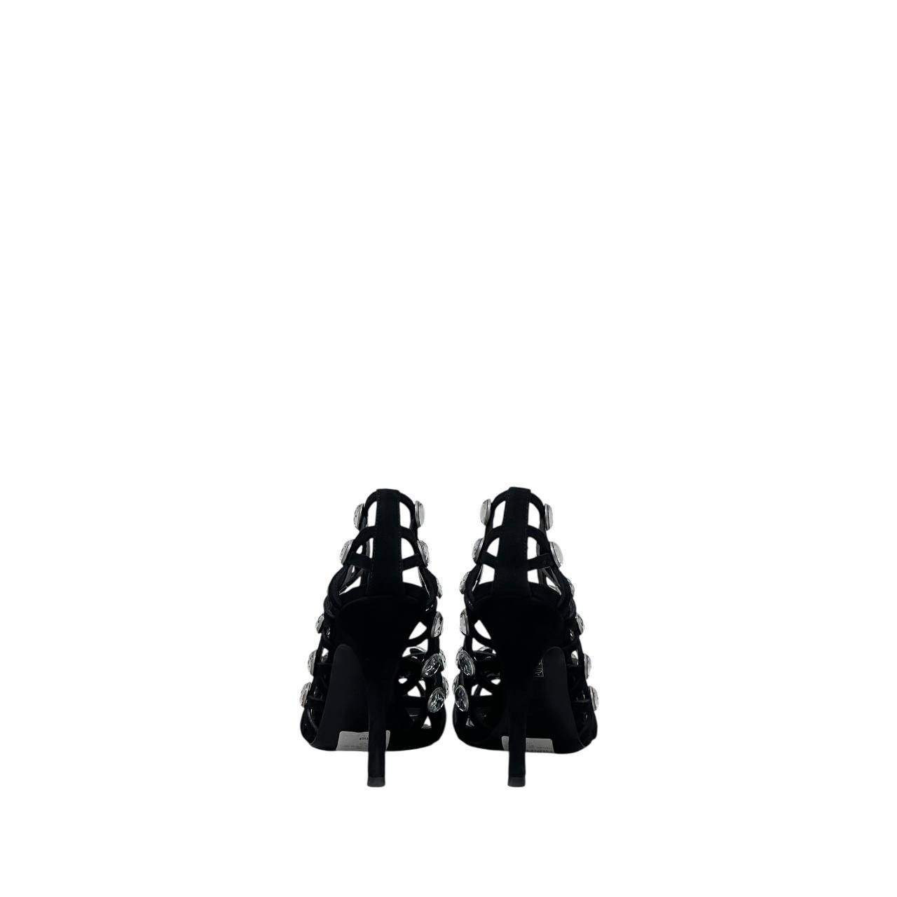 The Attico NWOB The Attico 'Grid' Pump Black Silver Heels Sz.38.5 Size US 8.5 / IT 38.5 - 4 Thumbnail