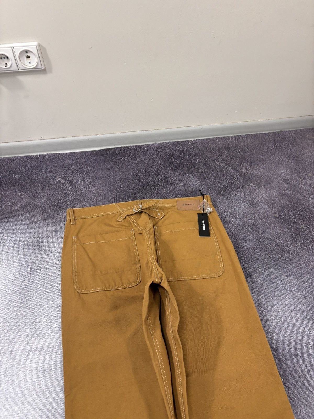 Diesel Diesel P-Frank NWT Men’s Mustard Orange Dungaree Pants Size US 36 / EU 52 - 15 Thumbnail