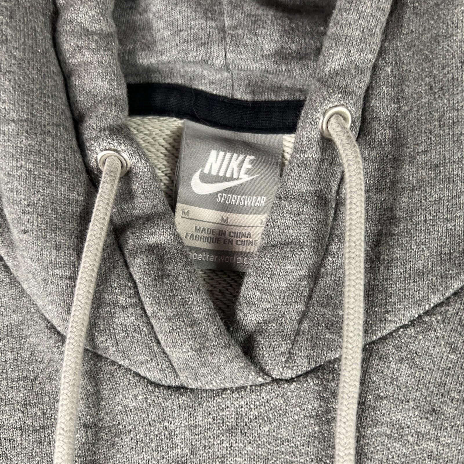 Nike Nike Women Medium Grey w Black Trim Hoodie Unique Size M / US 6-8 / IT 42-44 - 2 Thumbnail