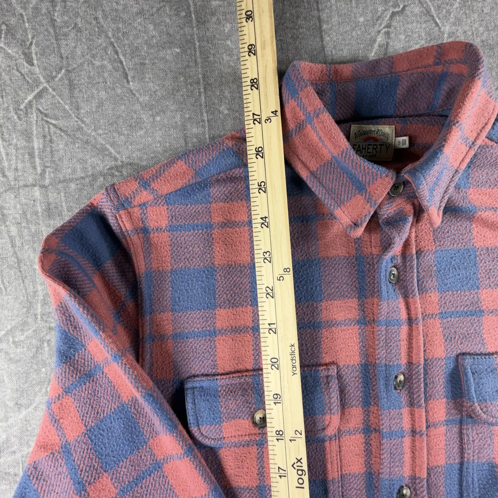 Faherty Faherty Shirt Men's S Blue Red Plaid Flannel 100% Cotton Size US S / EU 44-46 / 1 - 4 Thumbnail