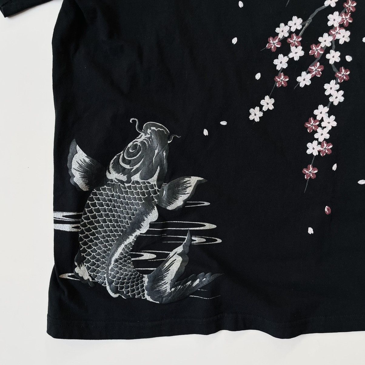 Japanese Brand Cure All Sukajan Art Koi Tee Size US M / EU 48-50 / 2 - 3 Thumbnail
