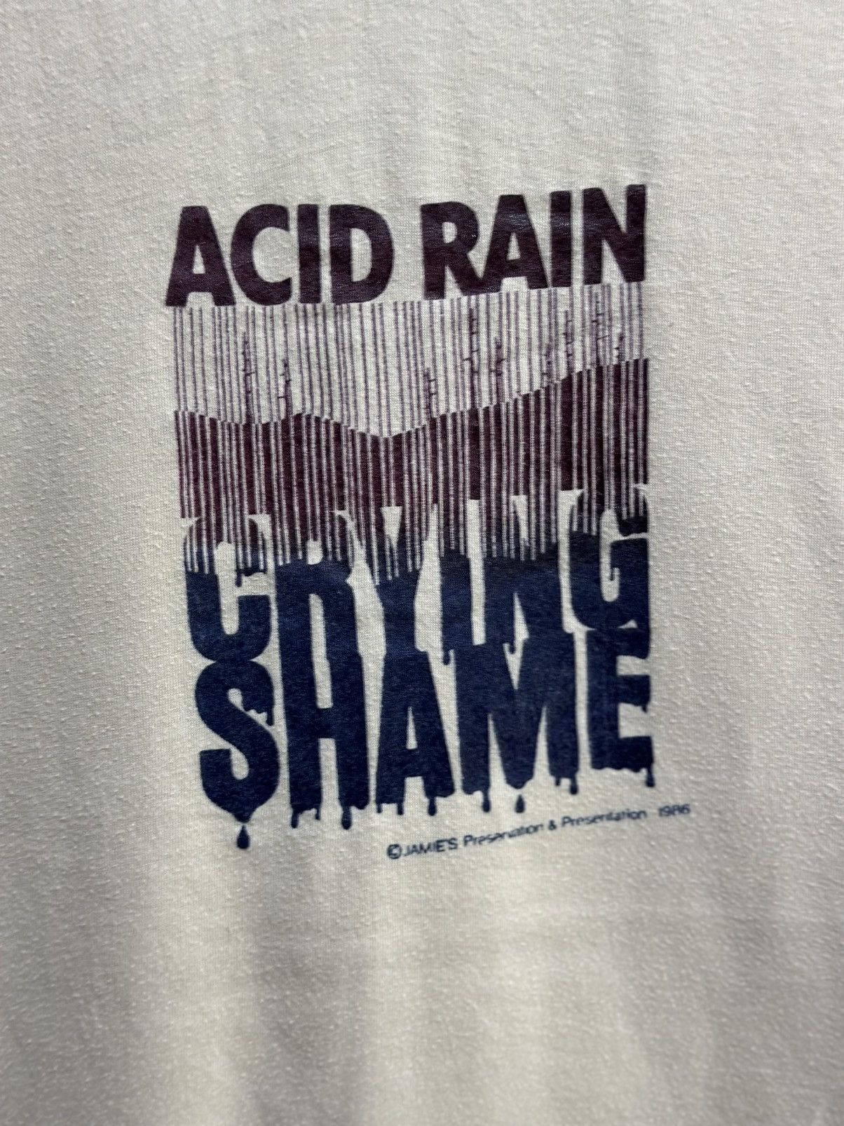 Vintage Vintage Acid Rain Crying Shame 86s Faded Tee Size US M / EU 48-50 / 2 - 2 Thumbnail
