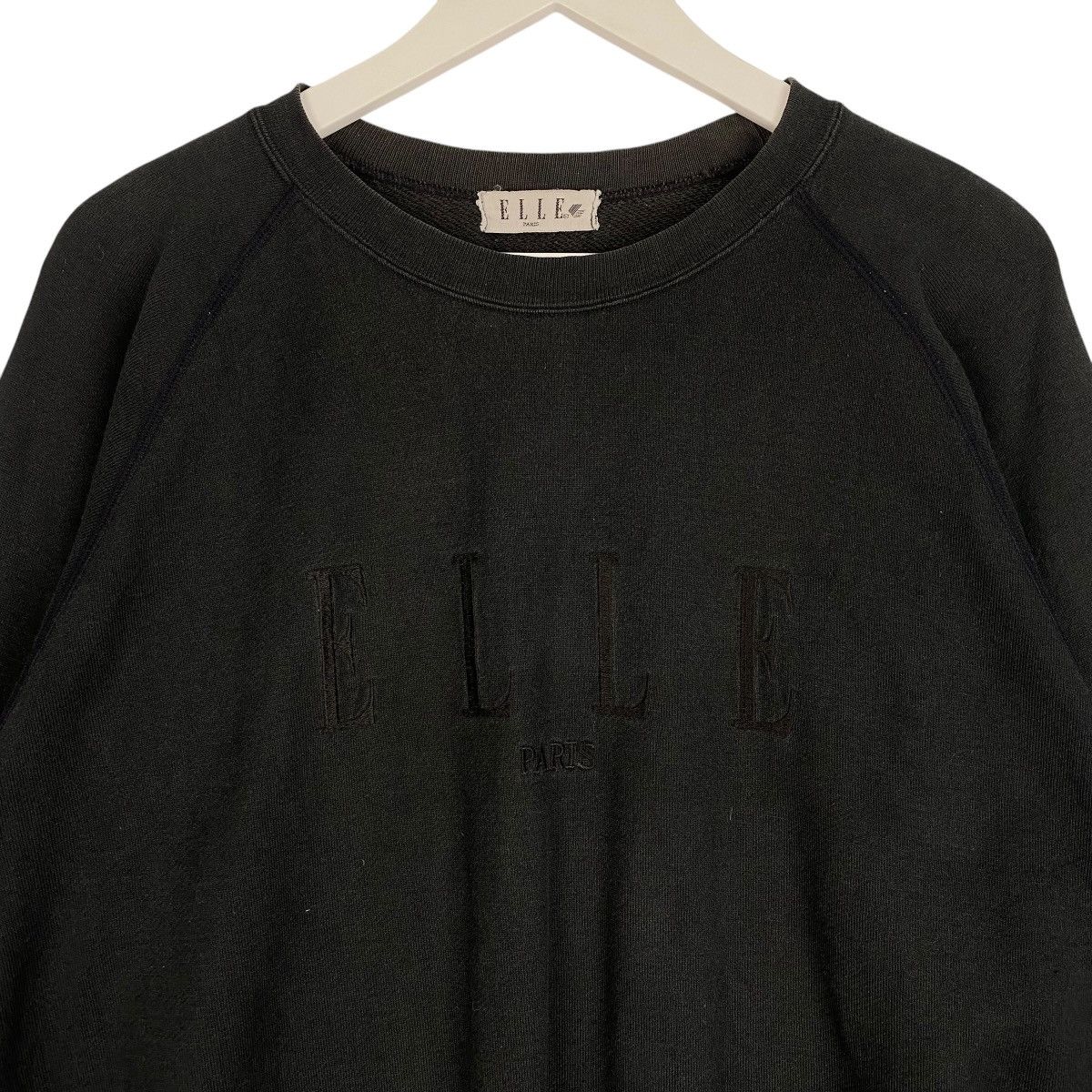 Designer × Vintage Vintage Elle Embroidered Crewneck Sweatshirt Black Size S / US 4 / IT 40 - 4 Thumbnail