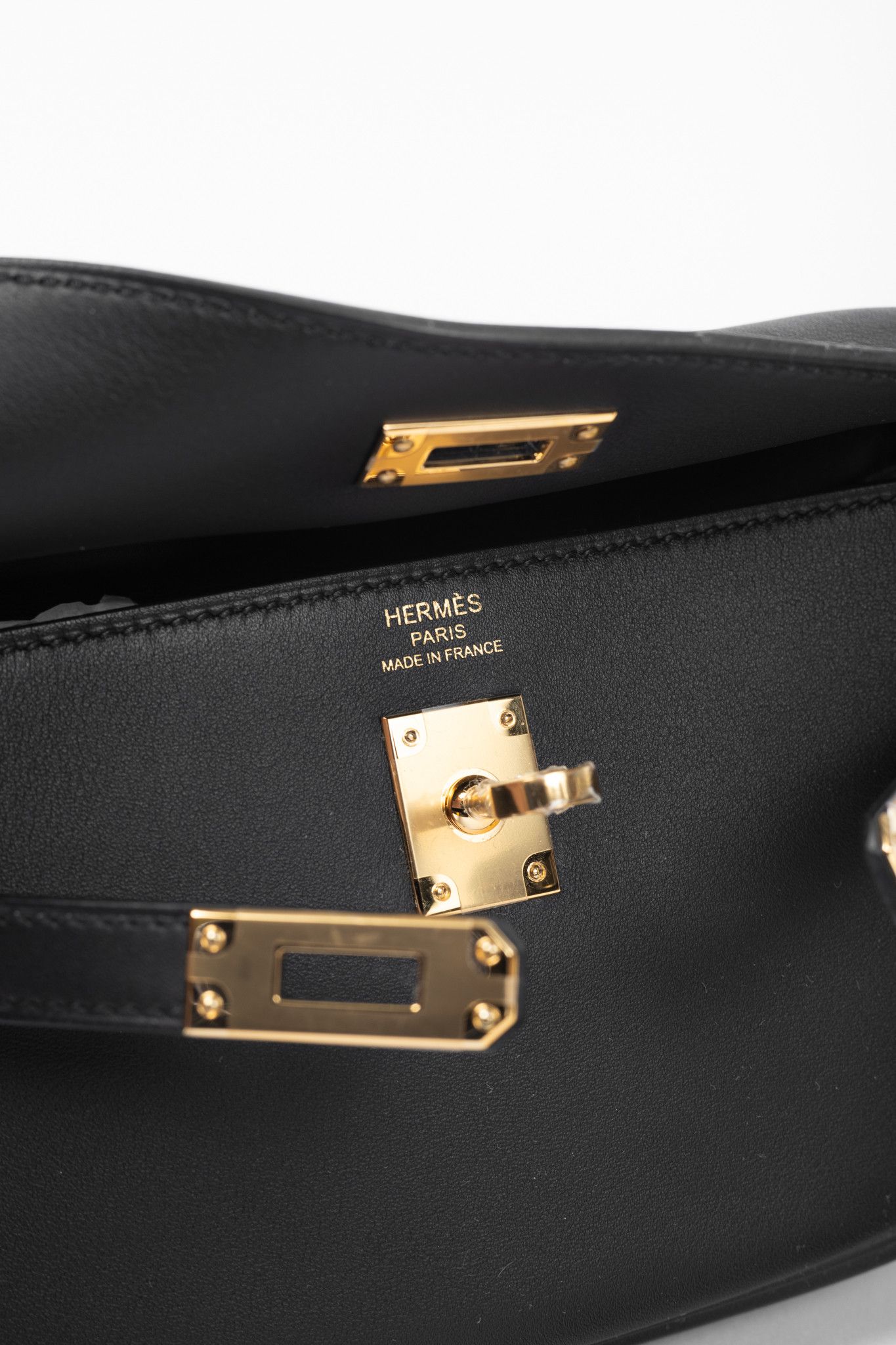 Hermes Hermes Kelly Moove Black Swift Leather GHW Shoulder Bag Size ONE SIZE - 18 Thumbnail