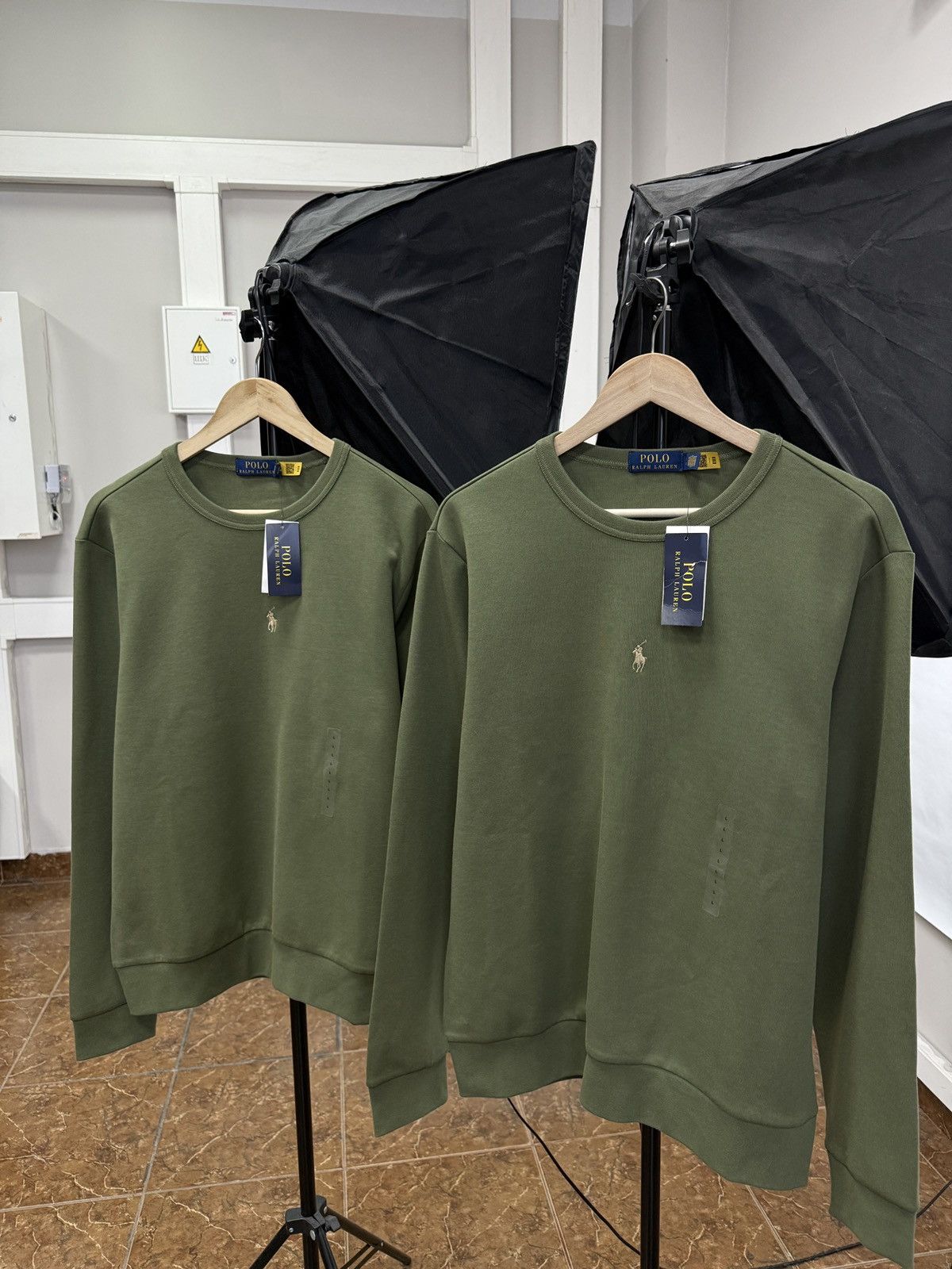 Polo Ralph Lauren 🇺🇸 NWT❗️Polo Ralph Lauren Double Knit Sweatshirt Olive Rare Size US L / EU 52-54 / 3 - 1 Thumbnail