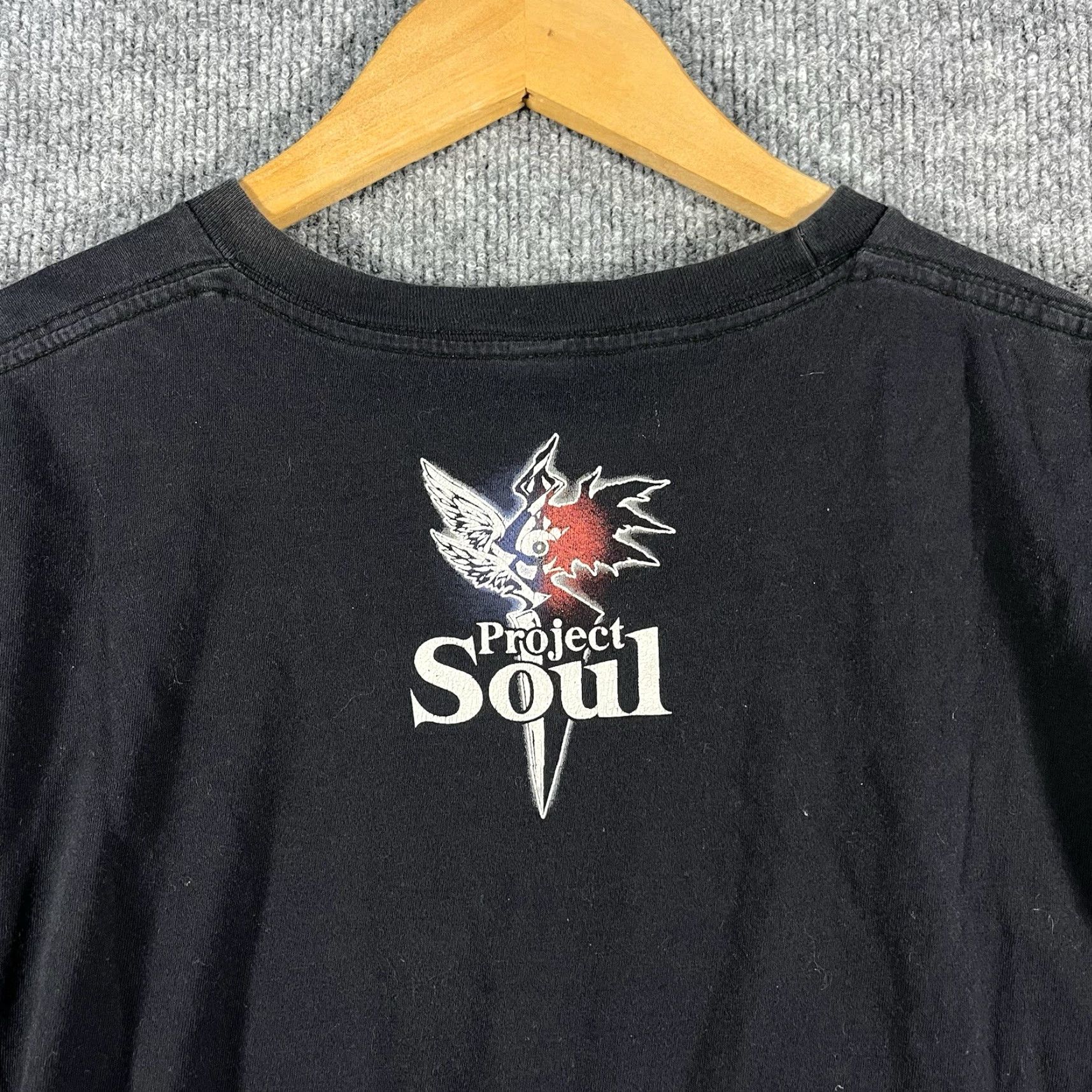 Anvil VINTAGE Anvil Classic Soul Calibur V T-Shirt - Tee, Black, Short Sleeve, Crew Neck, Size L, Men’s, Graphic Print, Cotton, 1990s-2000s Style Size US L / EU 52-54 / 3 - 3 Thumbnail