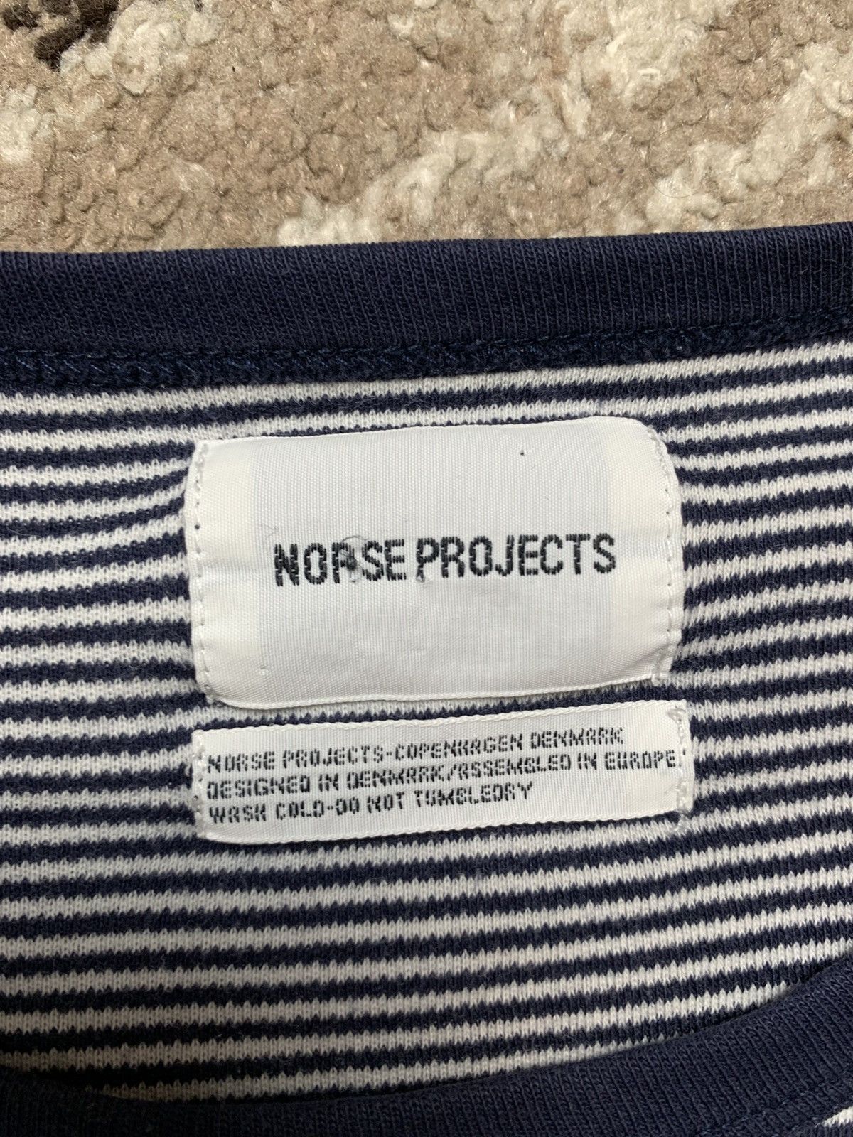 Norse Projects × Vintage Vintage Norse Project Basic Longsleeve Striped Streetwear Size US L / EU 52-54 / 3 - 7 Thumbnail