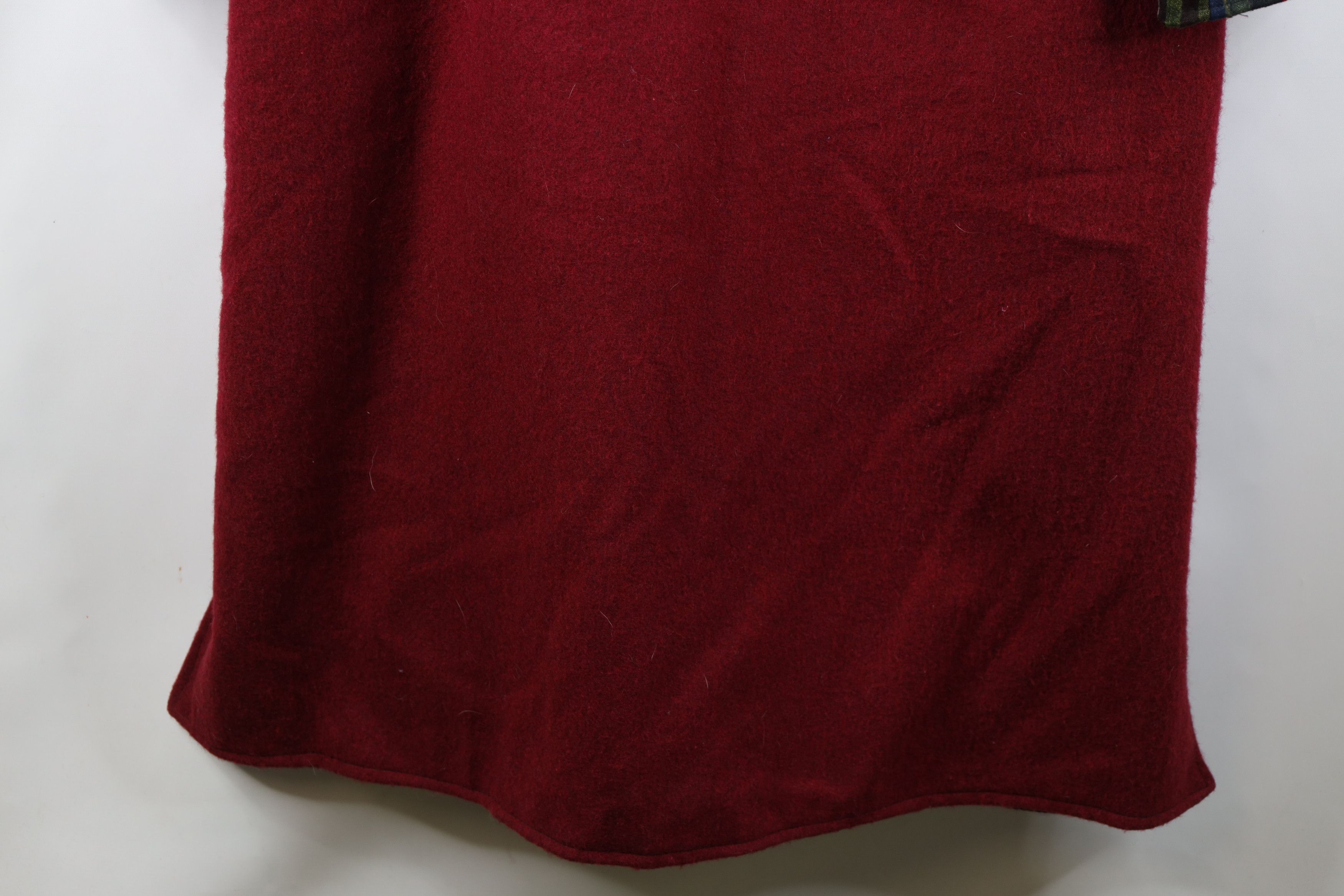 Vintage Vintage 90s Streetwear Nepal Oriental Wool Coat Jacket Red Size US XL / EU 56 / 4 - 16 Thumbnail