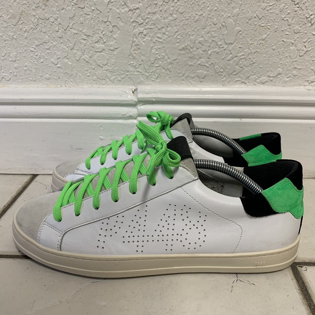 P448 p448 mens leather suede sneakers made in italy size 44 Size US 11 / EU 44 - 2 Thumbnail