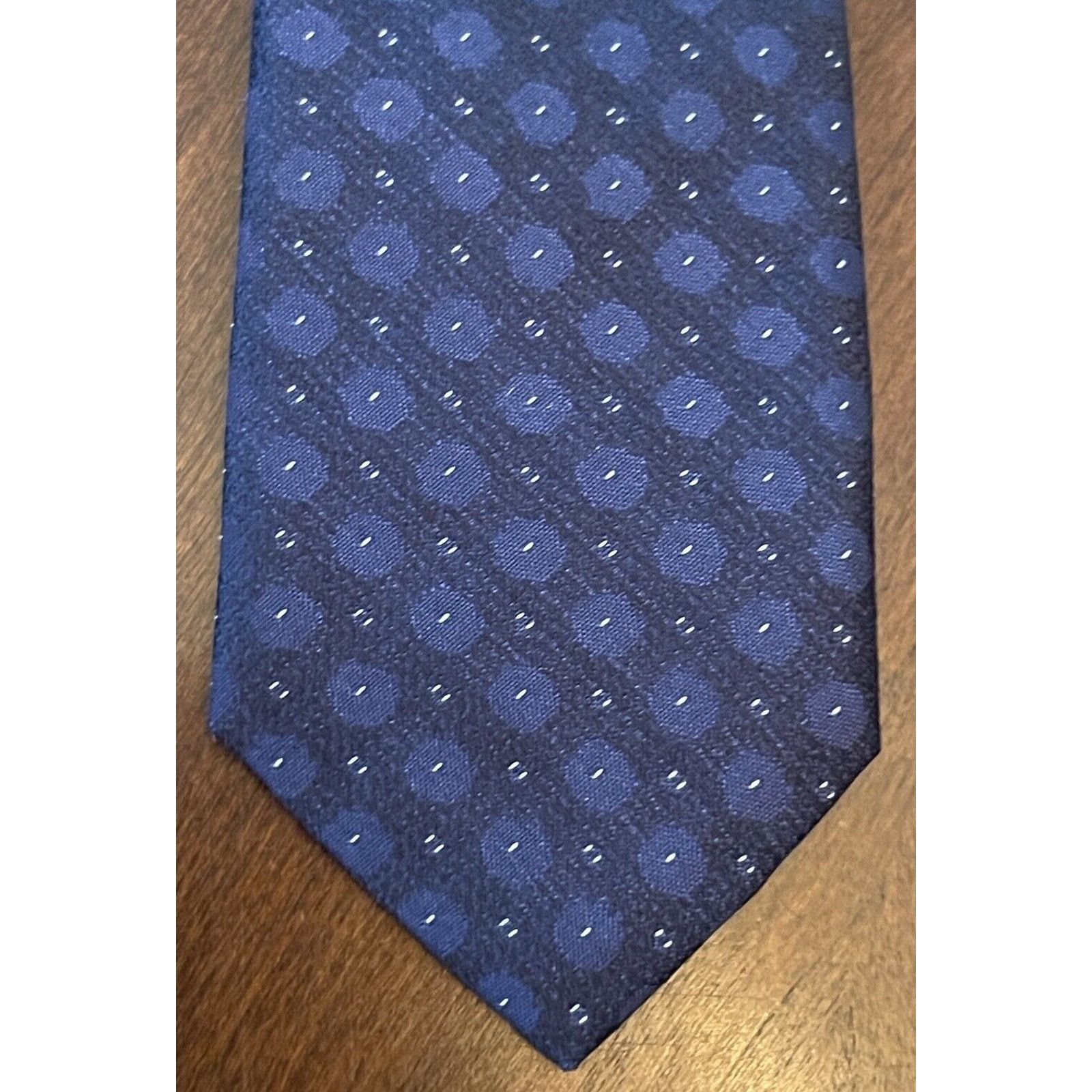 Calvin Klein Calvin Klein Blue 100% Silk Men’s Neck Tie Made In China Size ONE SIZE - 6 Thumbnail