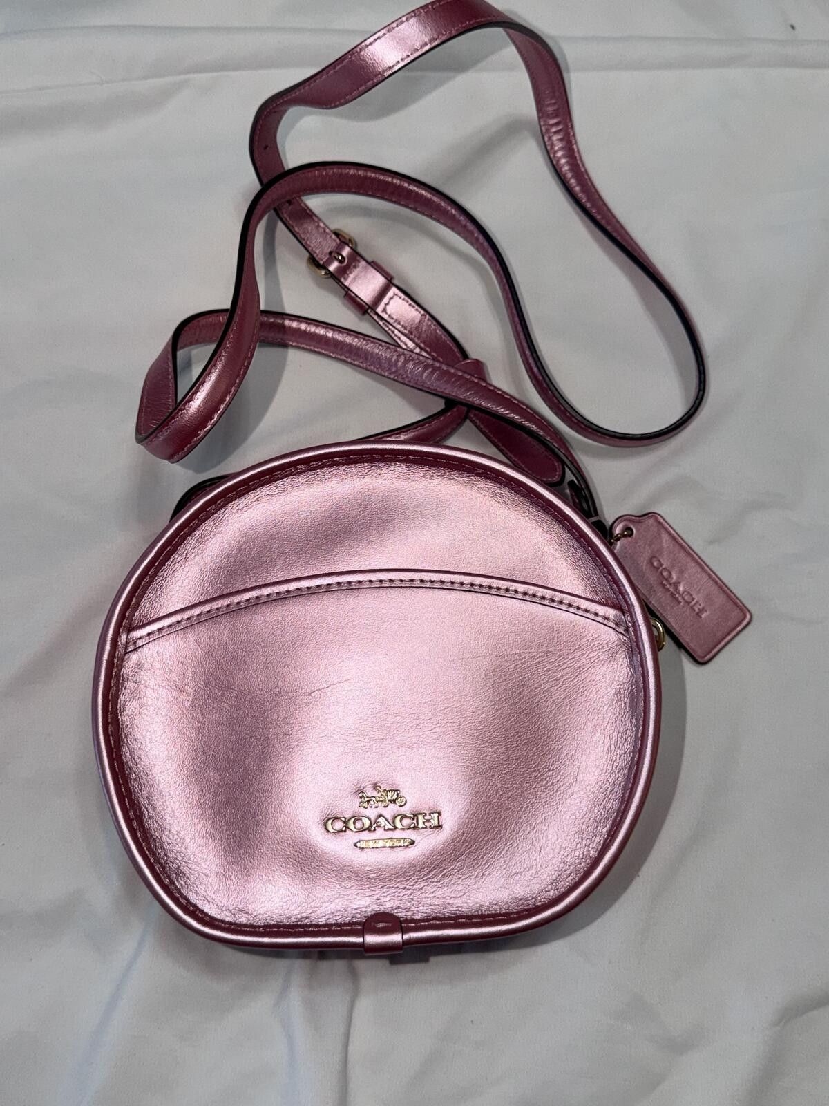Coach Coach Canteen Crossbody Bag Metallic Pink Blush Crossbody Size ONE SIZE - 1 Thumbnail