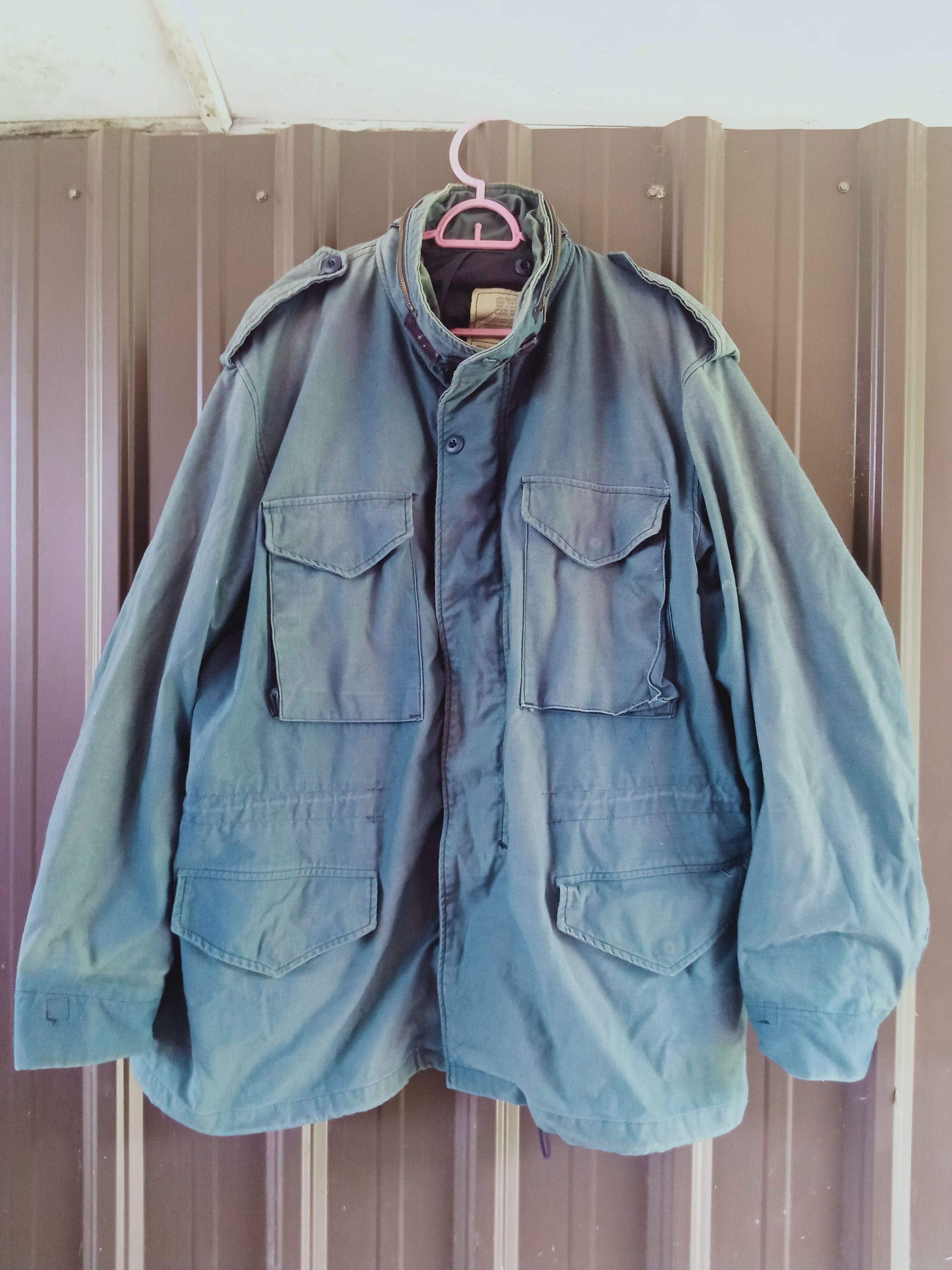 Alpha Industries Vintage Alpha Industries M 65 Field Jacket Sunfaded Size US L / EU 52-54 / 3 - 1 Thumbnail